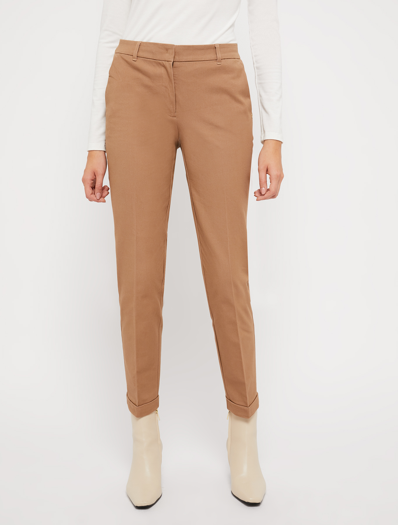 Slim twill trousers, camel | Pennyblack Slim twill trousers - camel - pennyblack