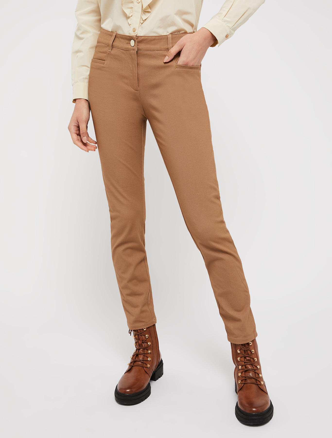 Skinny-fit twill trousers, camel | Pennyblack Skinny-fit twill trousers - camel - pennyblack