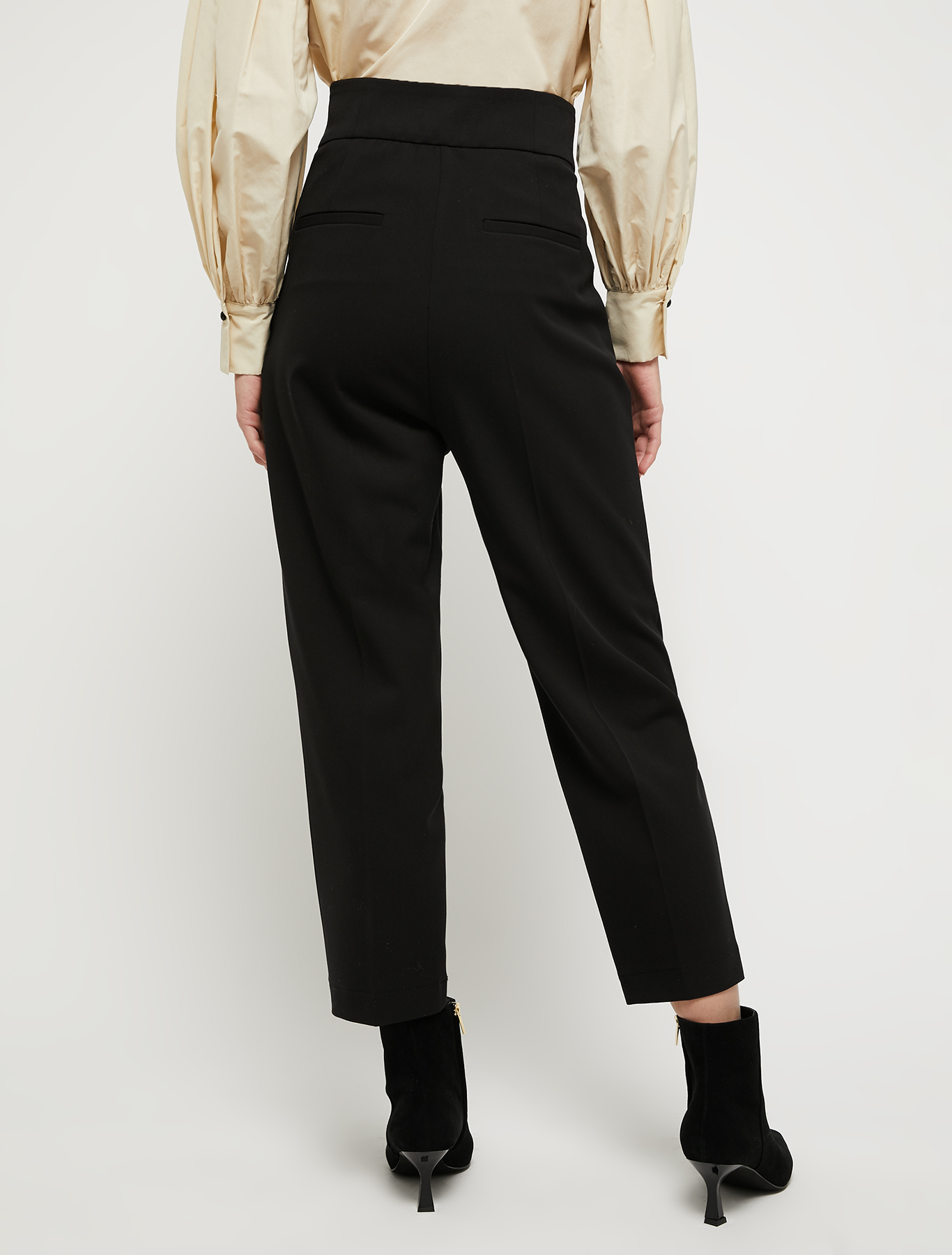 Carrot-fit twill trousers, black | Pennyblack Carrot-fit twill trousers - black - pennyblack