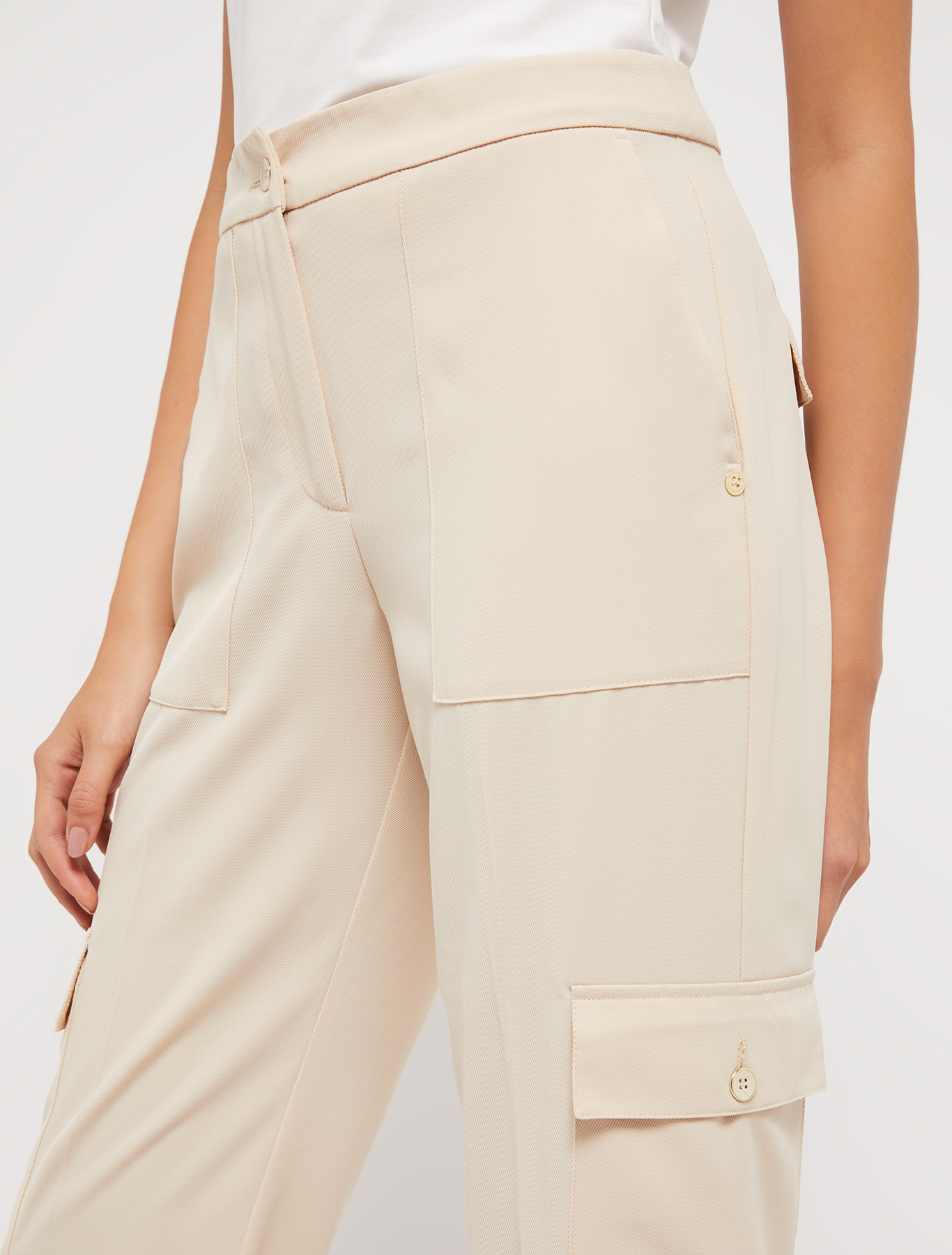 Cavalry twill cargo trousers, powder pink | Pennyblack Cavalry twill cargo trousers - powder pink - pennyblack