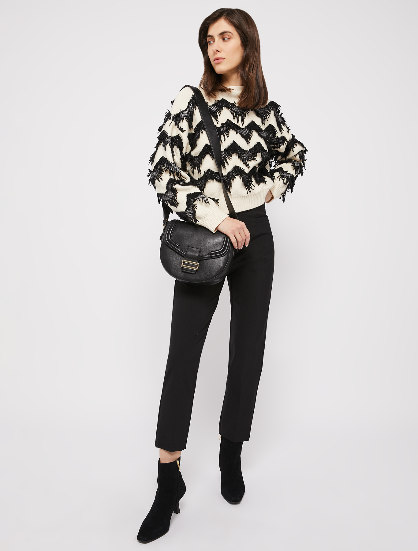 Technical fabric slim trousers, black | Pennyblack Technical fabric slim trousers - black - pennyblack