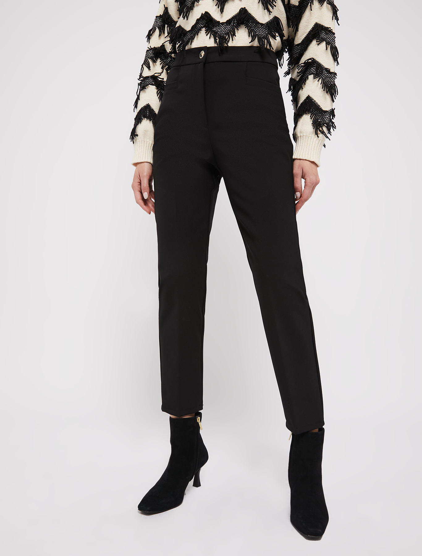 Technical fabric slim trousers, black | Pennyblack Technical fabric slim trousers - black - pennyblack