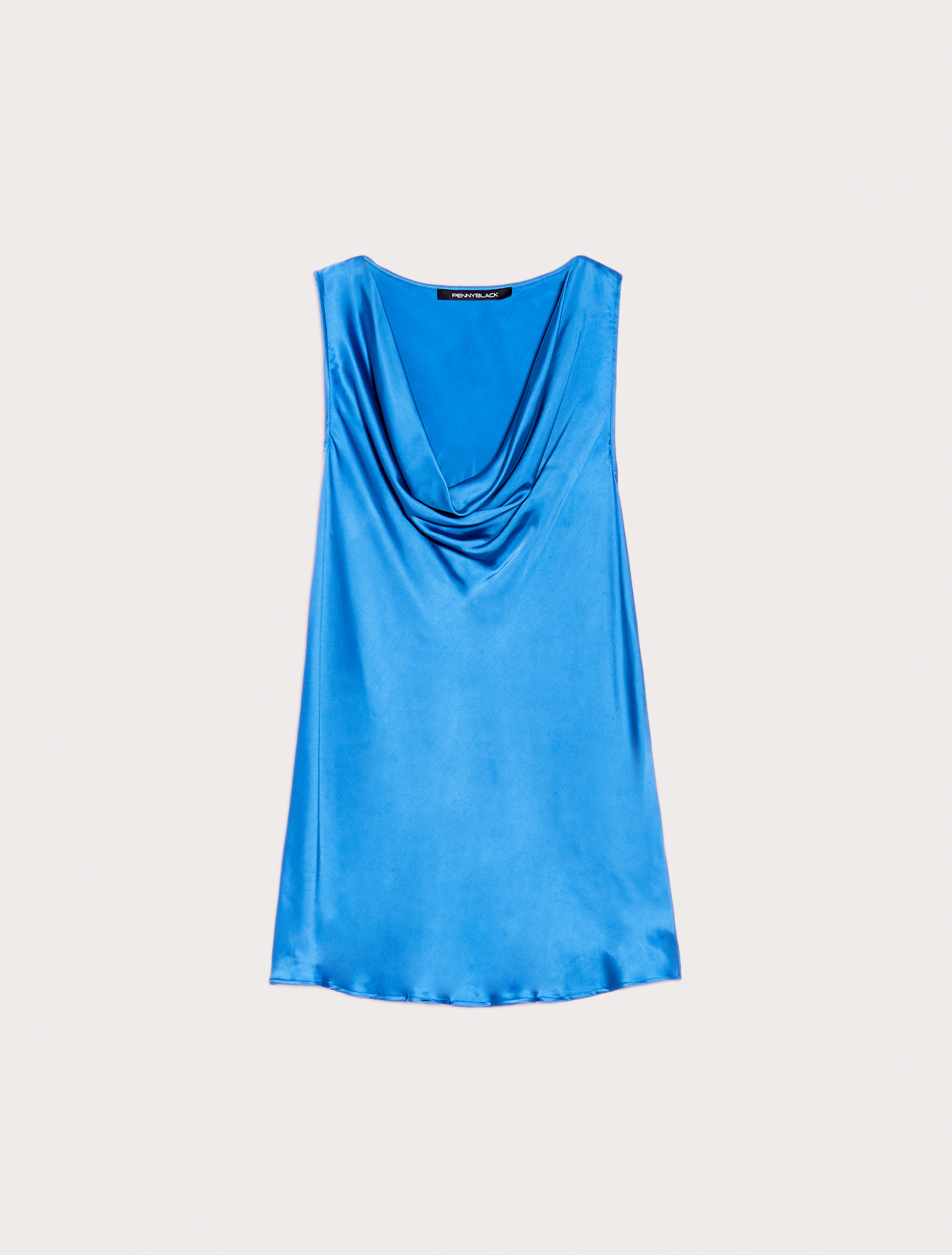 Top in raso fluido, turchese - Pennyblack Top in raso fluido - turchese - pennyblack