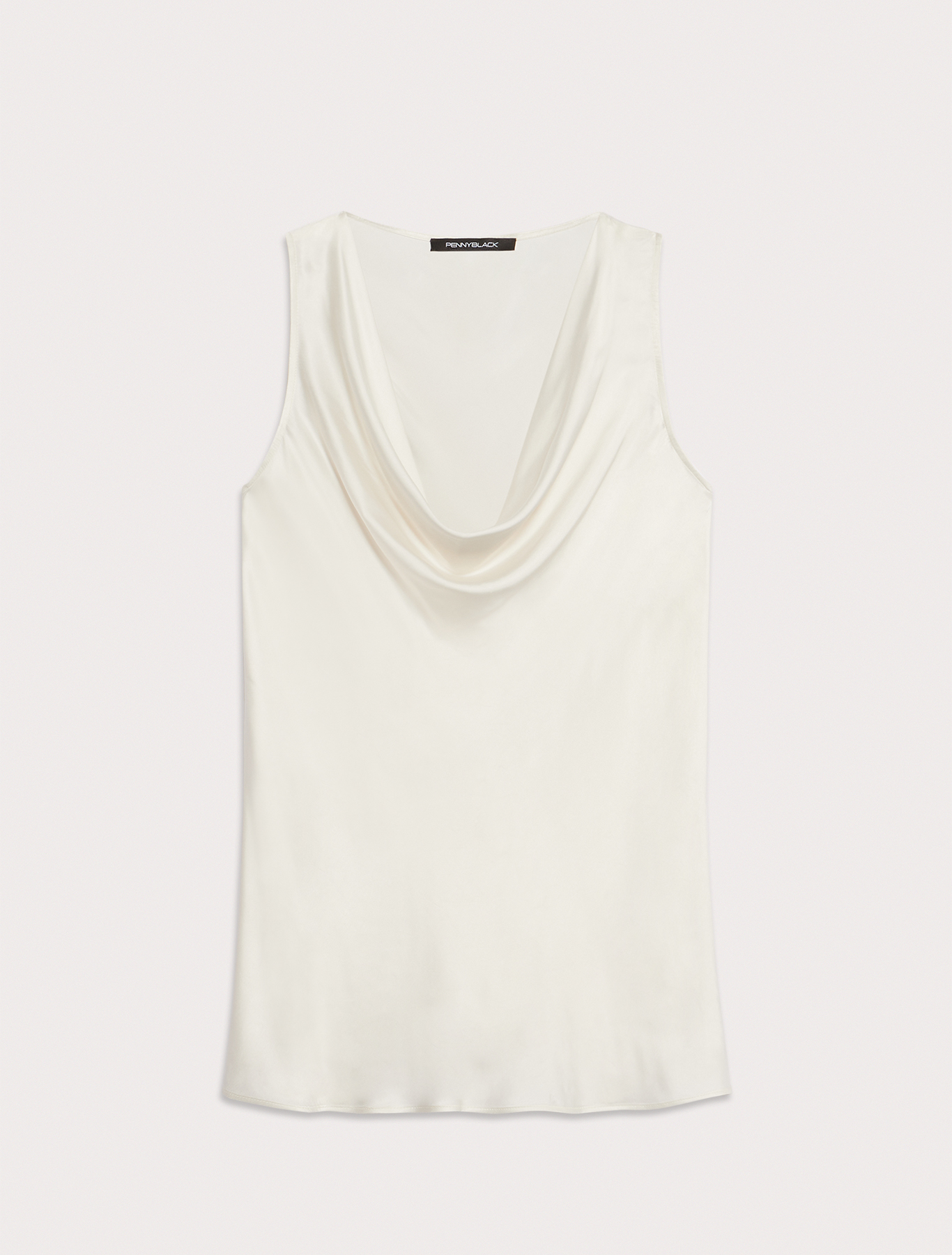 Flowing satin top, ivory | Pennyblack Flowing satin top - ivory - pennyblack