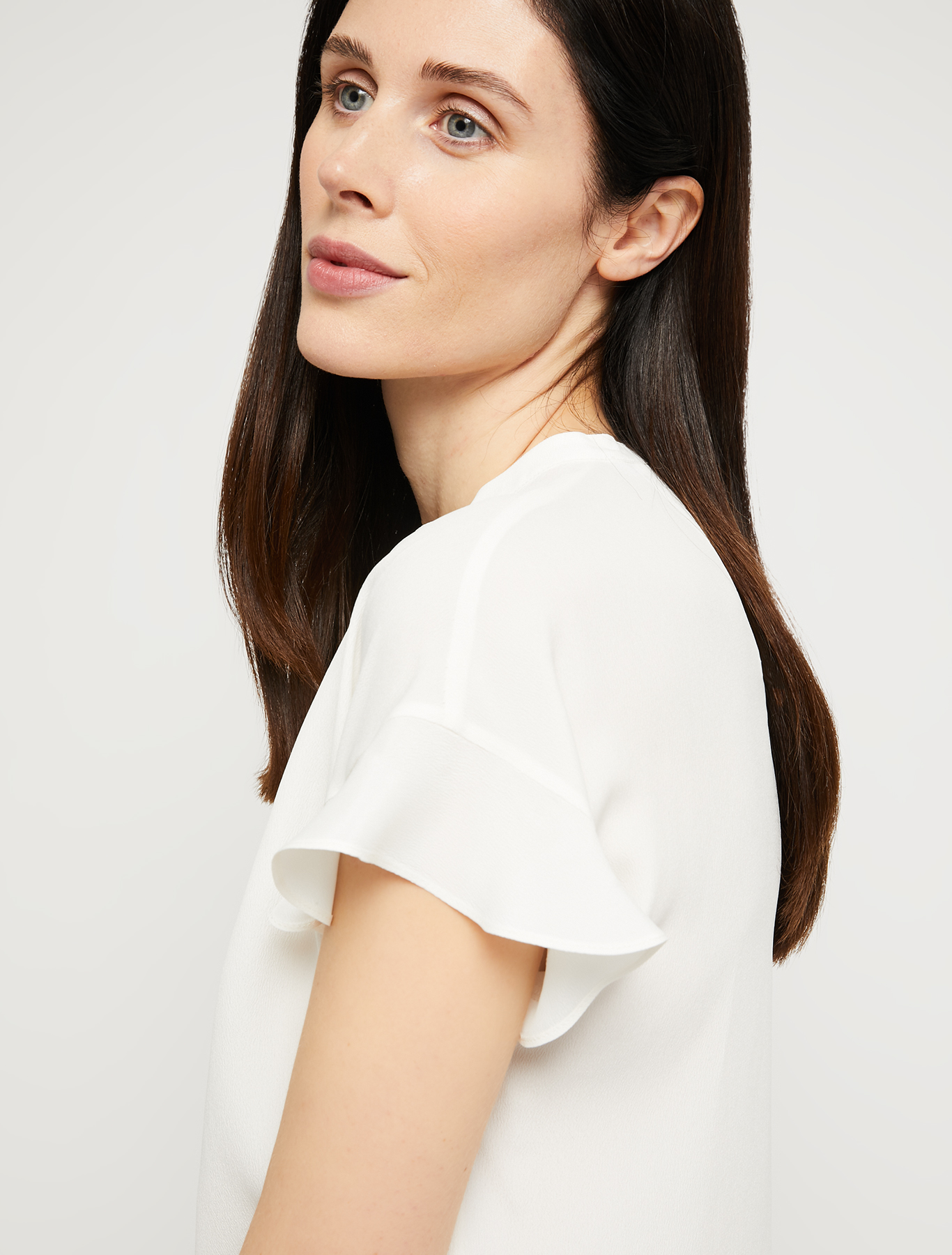 Crêpe de Chine blouse, white - Pennyblack Crêpe de Chine blouse - white - pennyblack