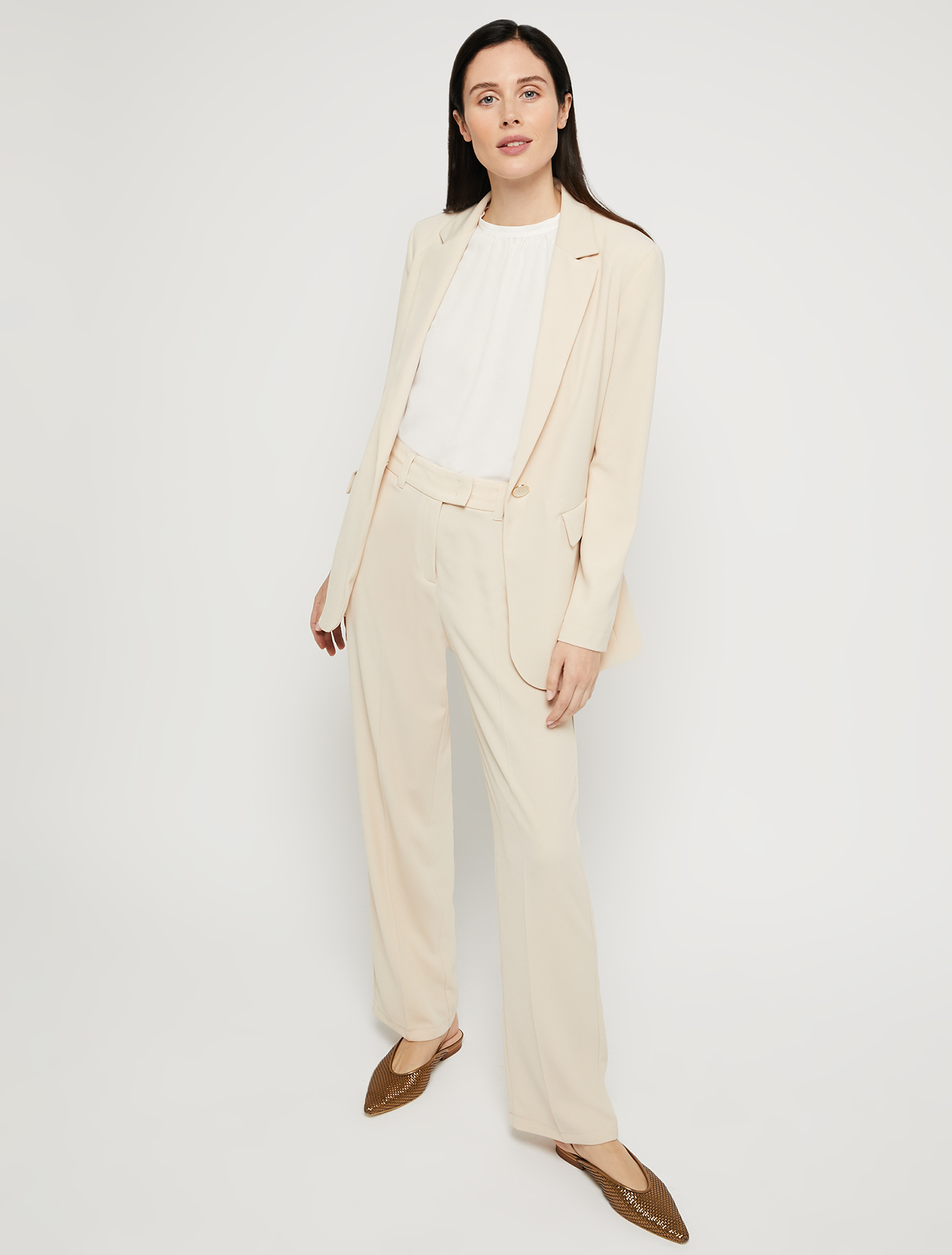 Crêpe de Chine blouse, white - Pennyblack Crêpe de Chine blouse - white - pennyblack