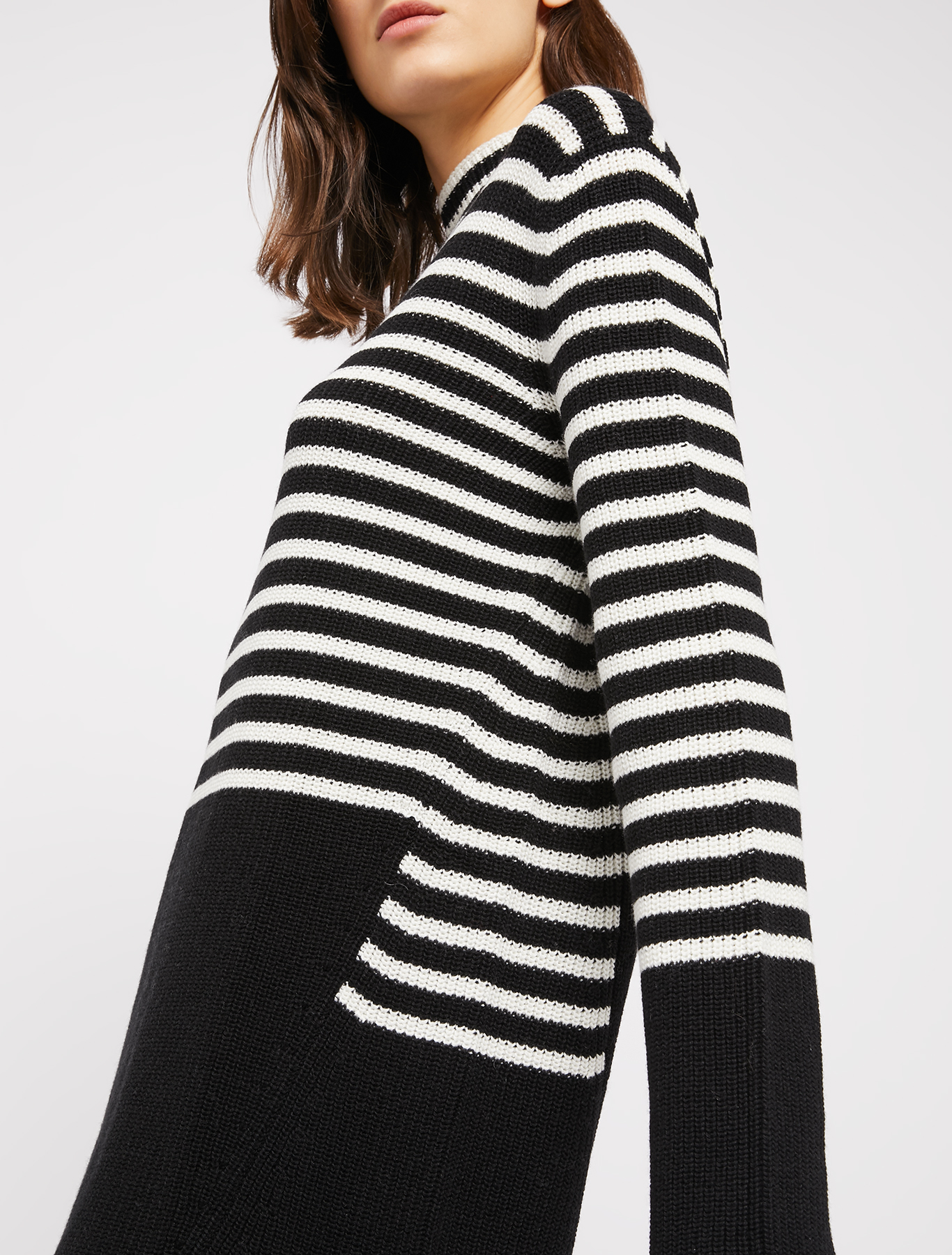 Striped knit dress, black | Pennyblack Striped knit dress - black - pennyblack
