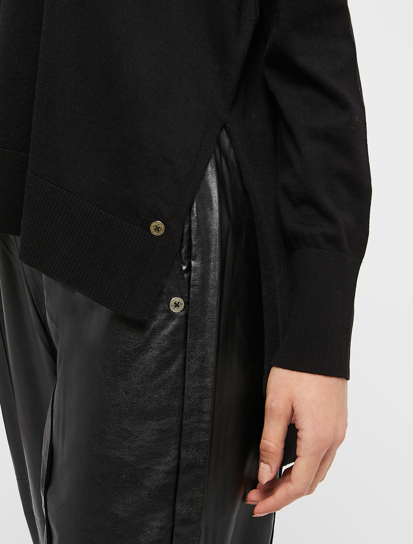 Cotton and silk jumper, black | Pennyblack Cotton and silk jumper - black - pennyblack