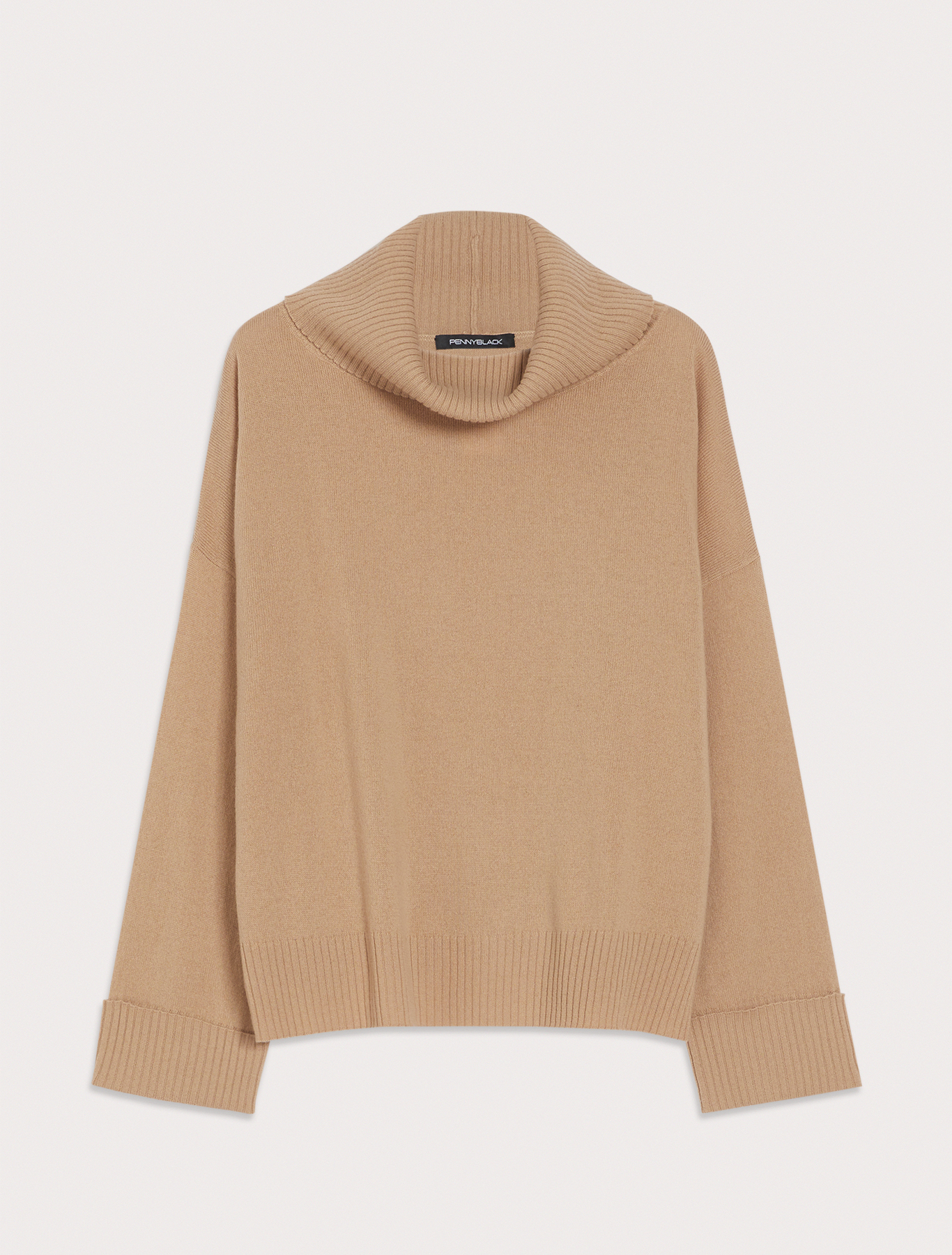 Wool and cashmere jumper, camel | Pennyblack Wool and cashmere jumper - camel - pennyblack