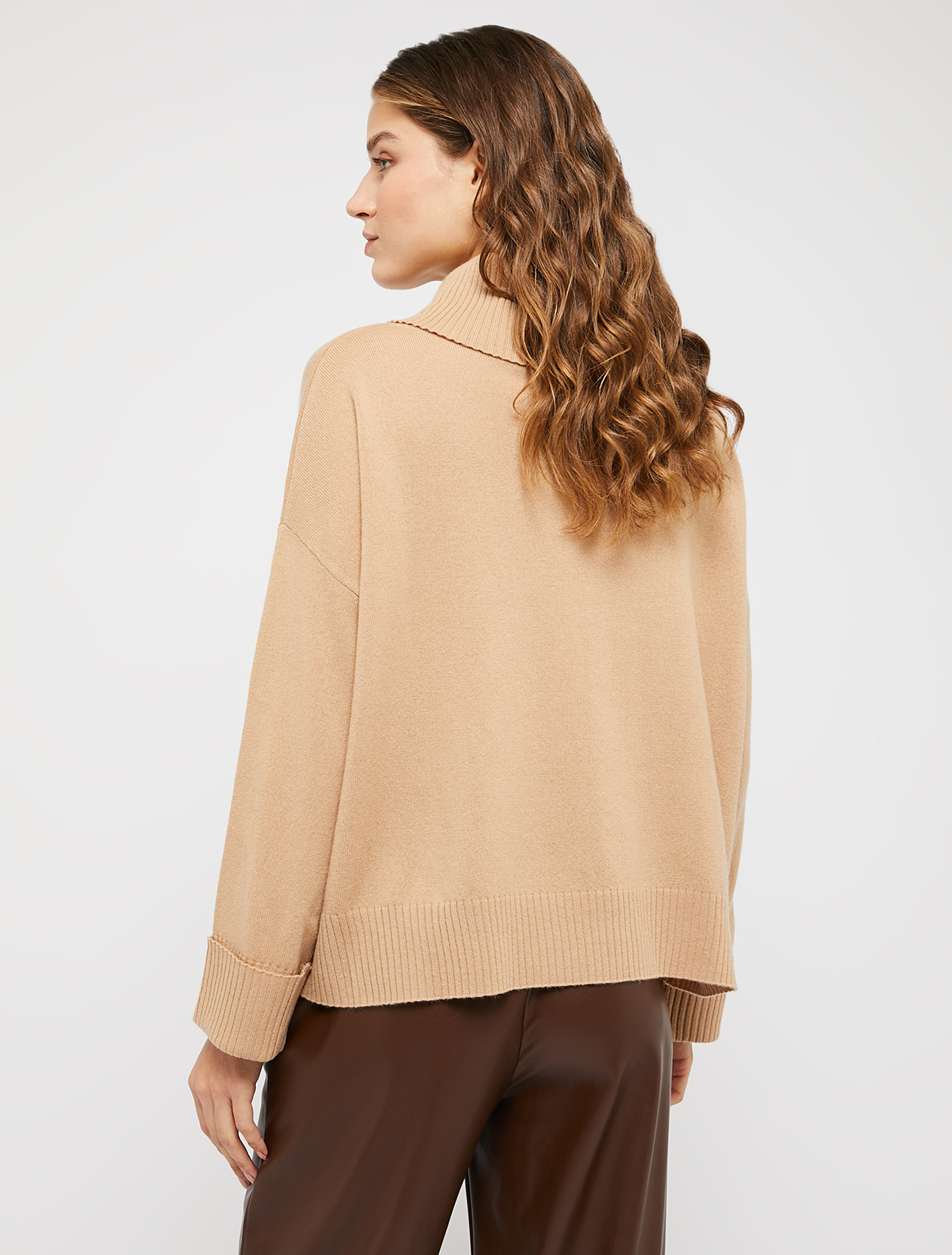 Wool and cashmere jumper, camel | Pennyblack Wool and cashmere jumper - camel - pennyblack