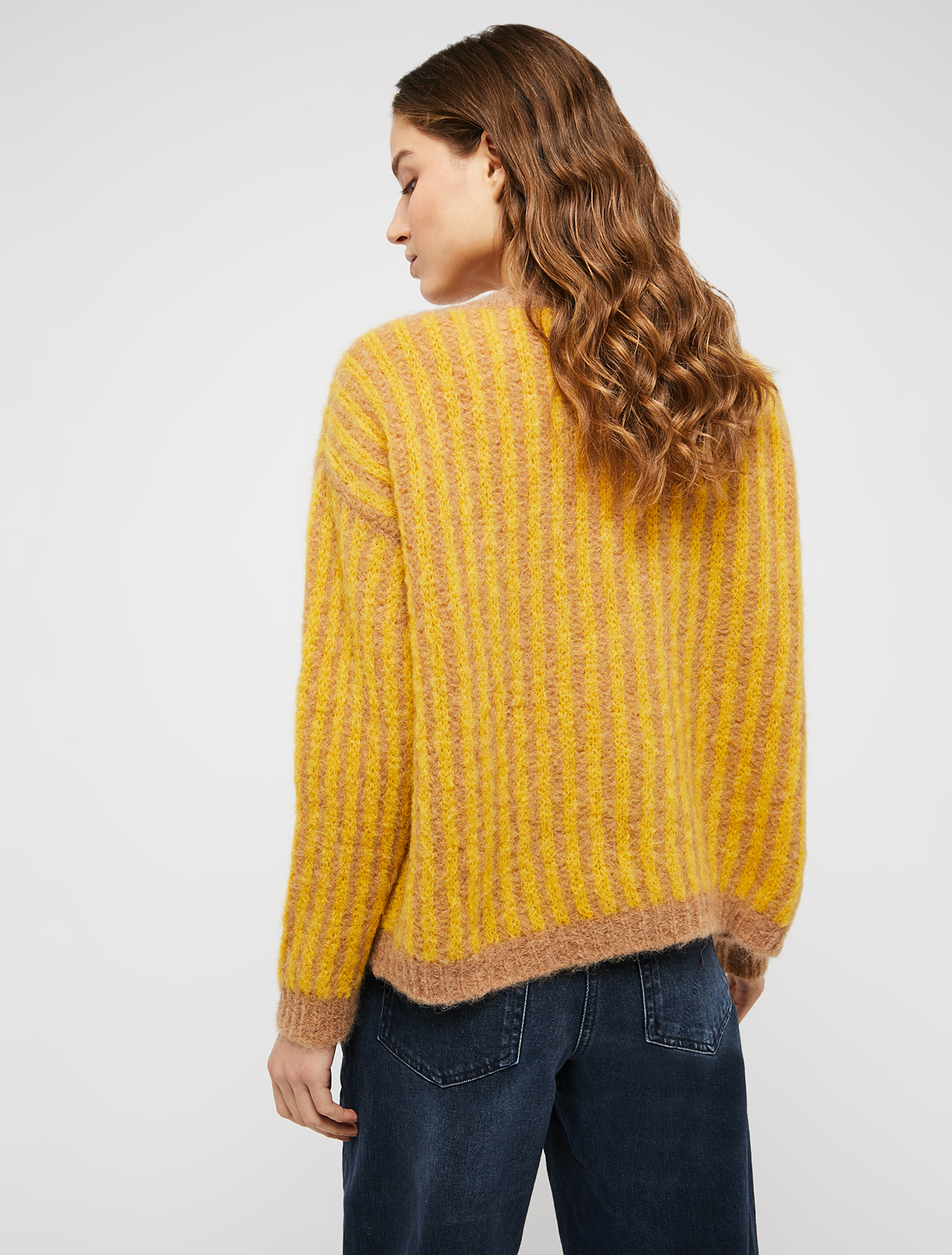 Pull jacquard con treccia, cammello | Pennyblack Pull jacquard con treccia - cammello - pennyblack