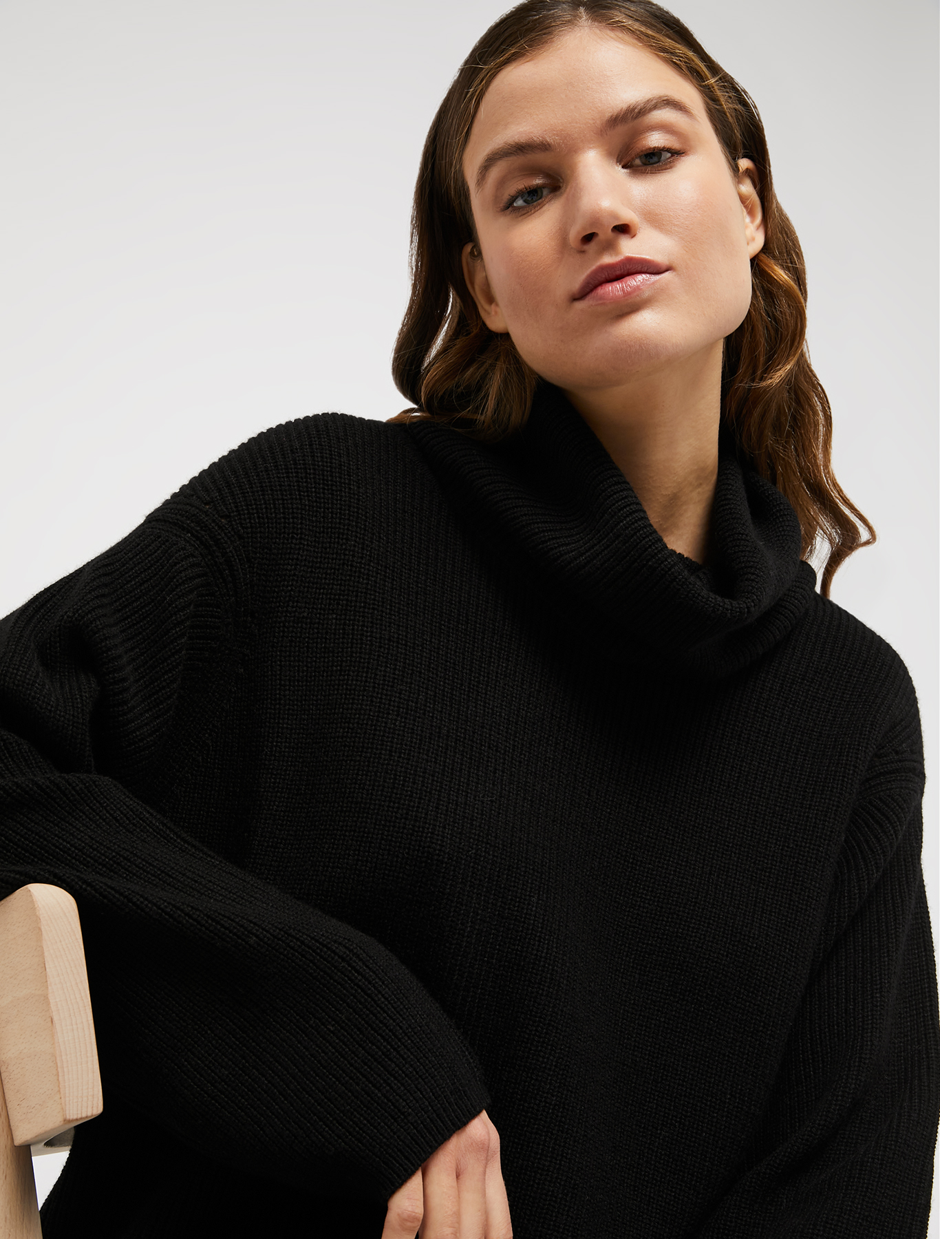 Pullover with a ring collar, black | Pennyblack Pullover with a ring collar - black - pennyblack