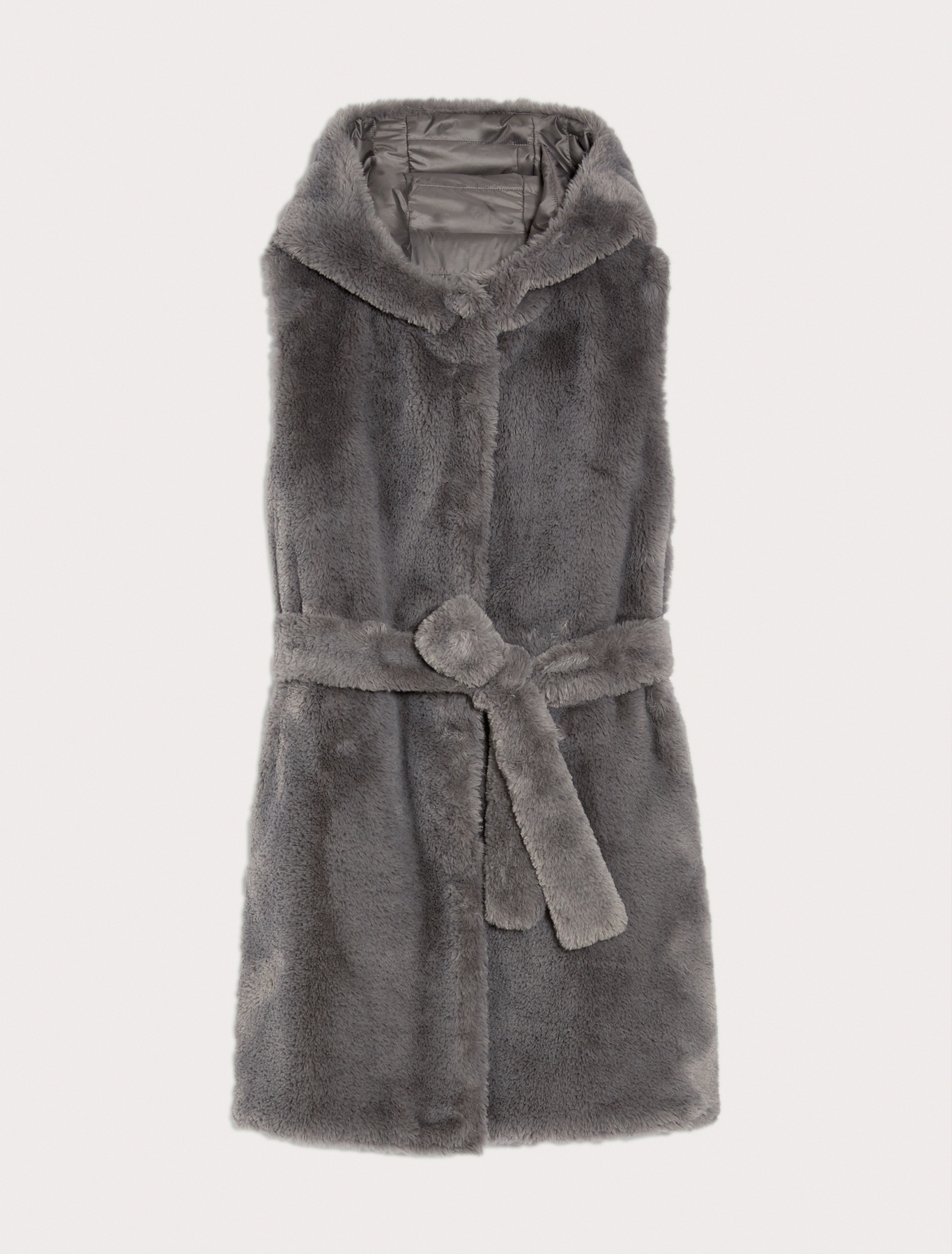 Reversible padded gilet, medium grey | Pennyblack Reversible padded gilet - medium grey - pennyblack