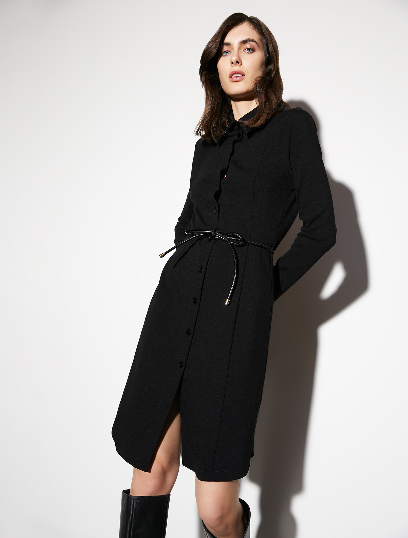 Chemisier slim in jersey, nero | Pennyblack Chemisier slim in jersey - nero - pennyblack