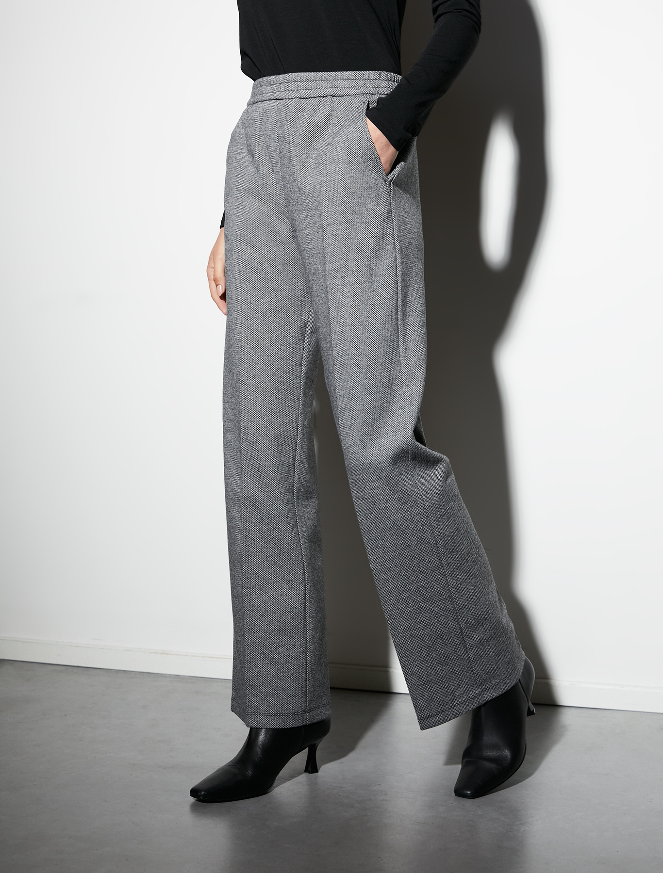 Jacquard jersey trousers, black pattern | Pennyblack Jacquard jersey trousers - black pattern - pennyblack