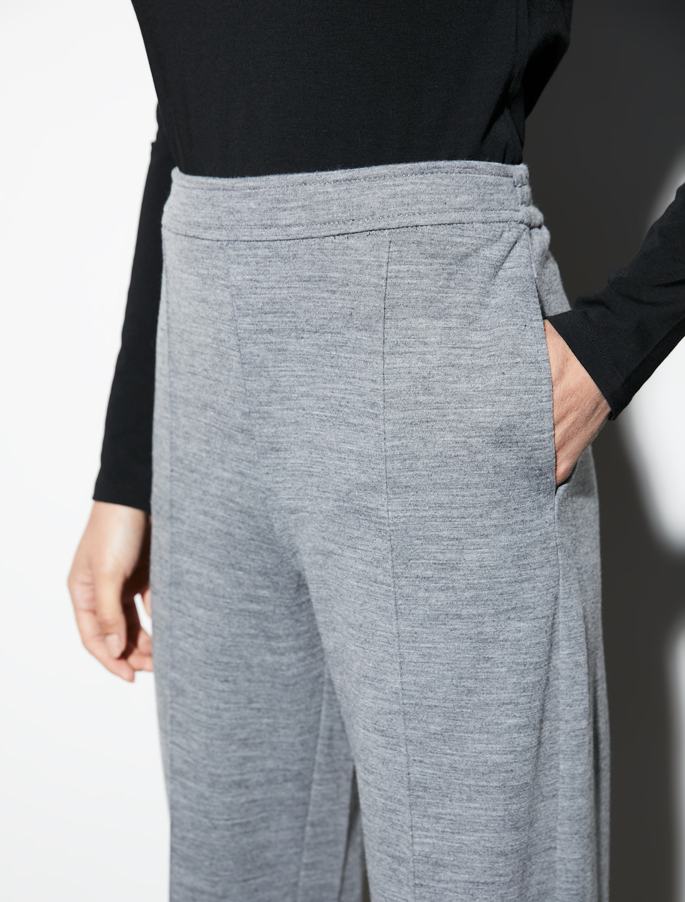 Warm jersey trousers, medium grey | Pennyblack Warm jersey trousers - medium grey - pennyblack
