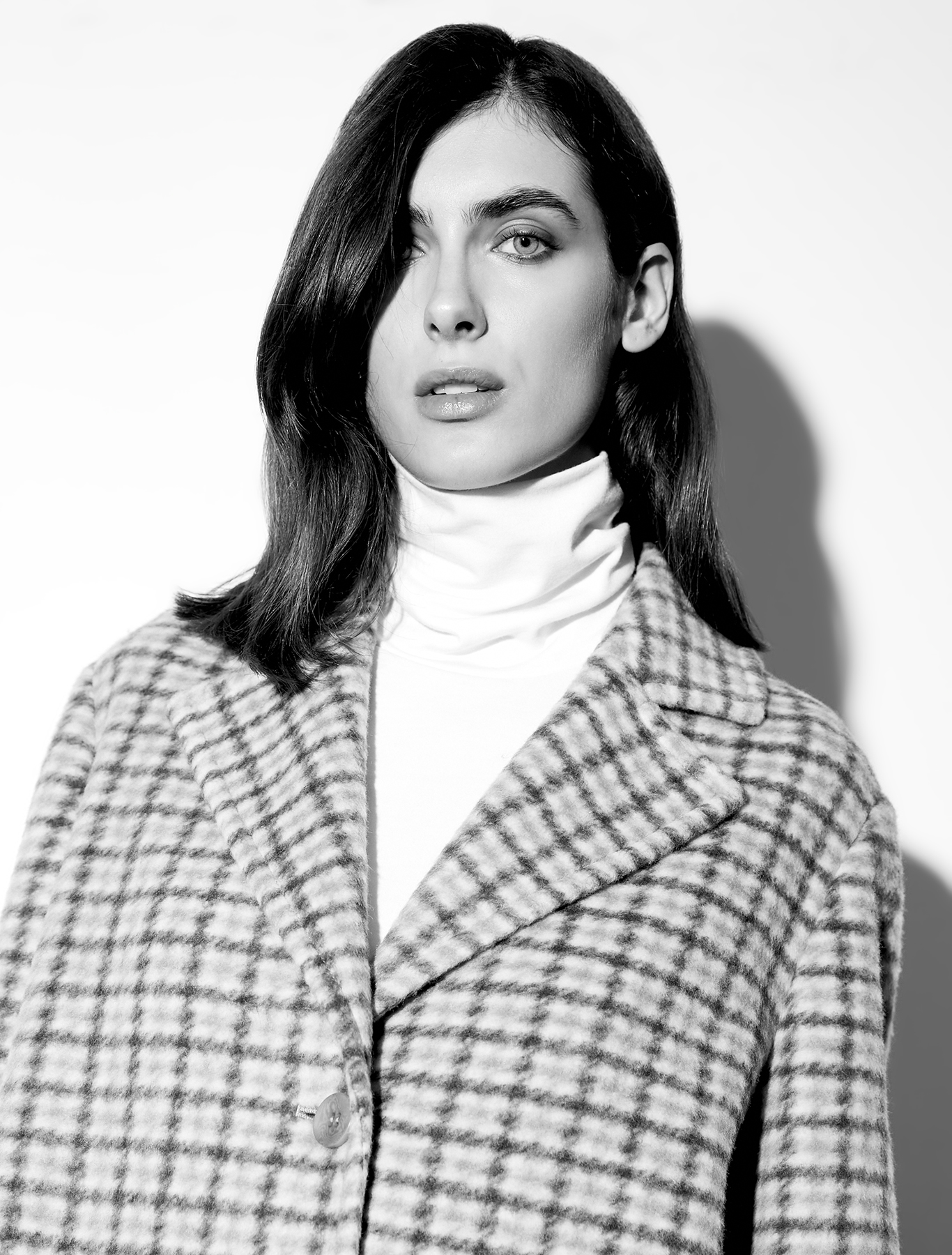 Jacquard jersey coat, light grey pattern | Pennyblack Jacquard jersey coat - light grey pattern - pennyblack