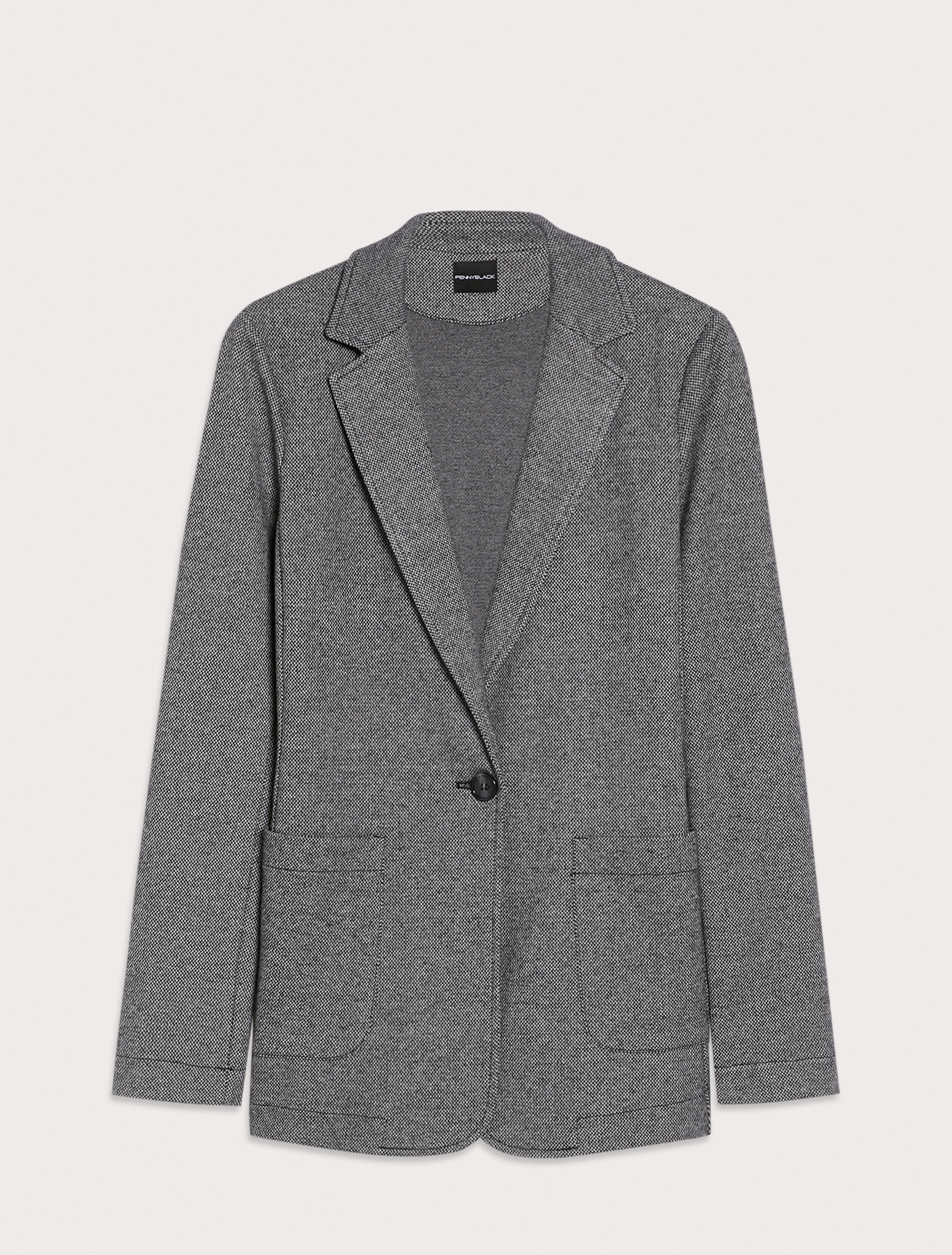 Jacquard jersey blazer, black pattern | Pennyblack Jacquard jersey blazer - black pattern - pennyblack