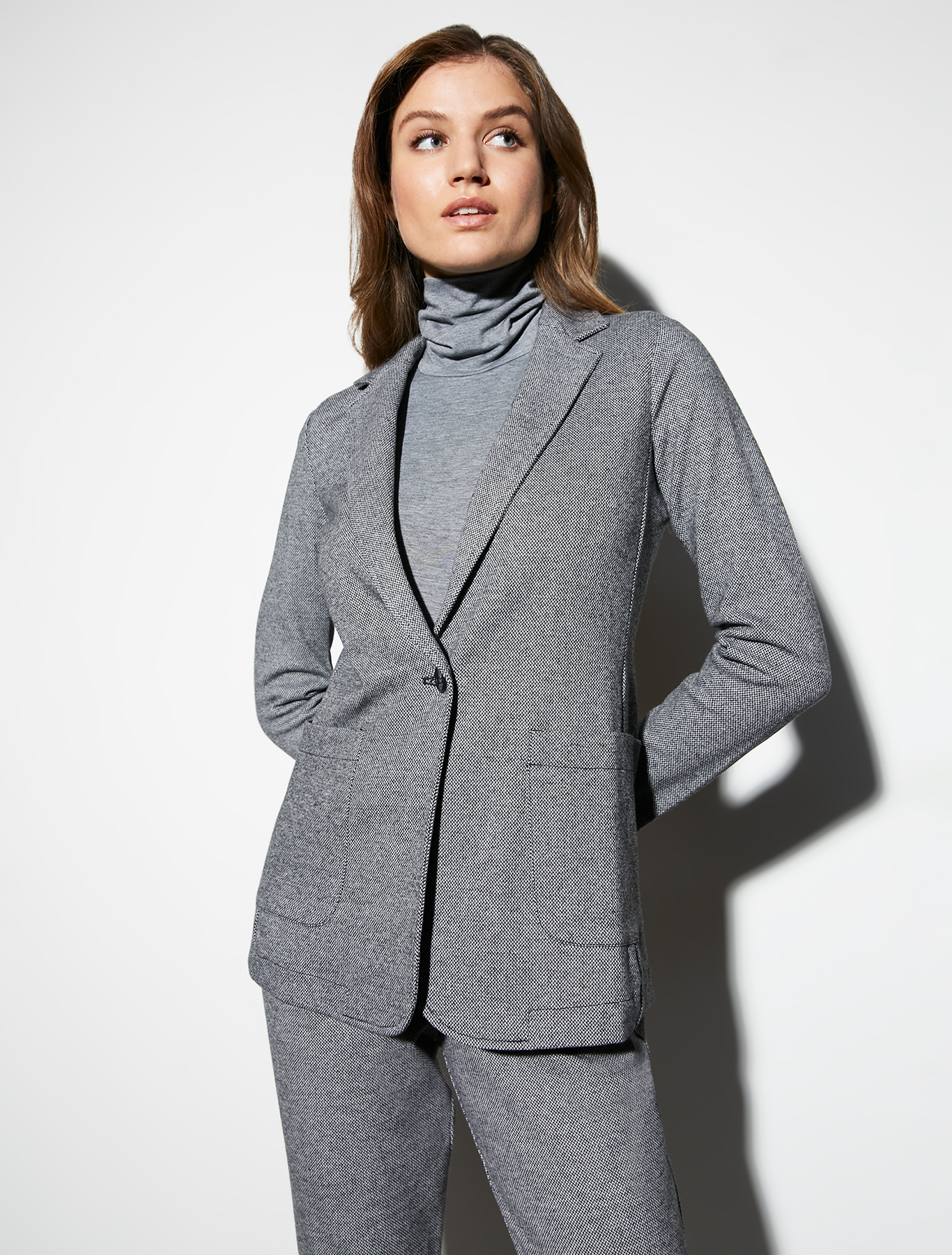 Jacquard jersey blazer, black pattern | Pennyblack Jacquard jersey blazer - black pattern - pennyblack