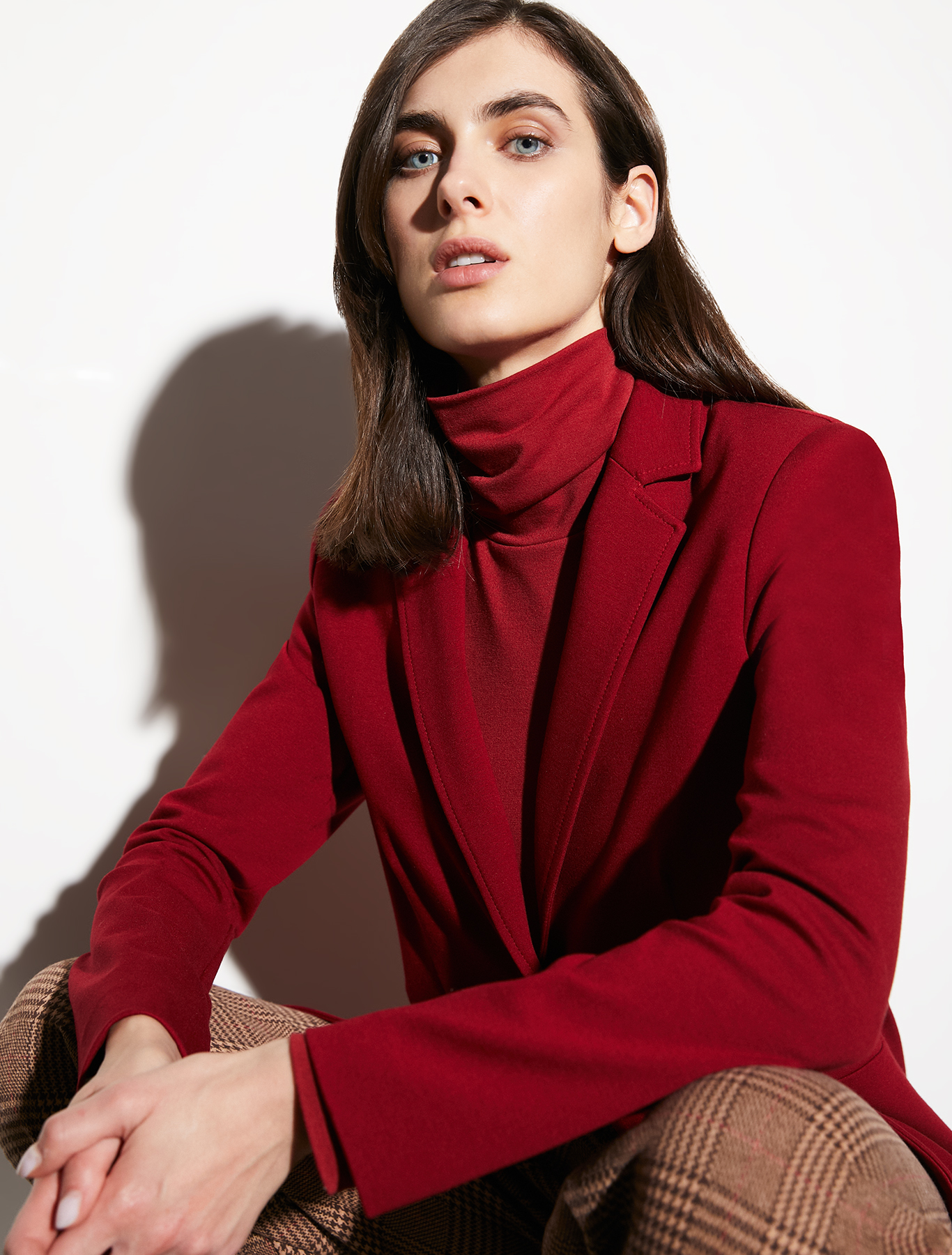 Slim jersey blazer, red | Pennyblack Slim jersey blazer - red - pennyblack
