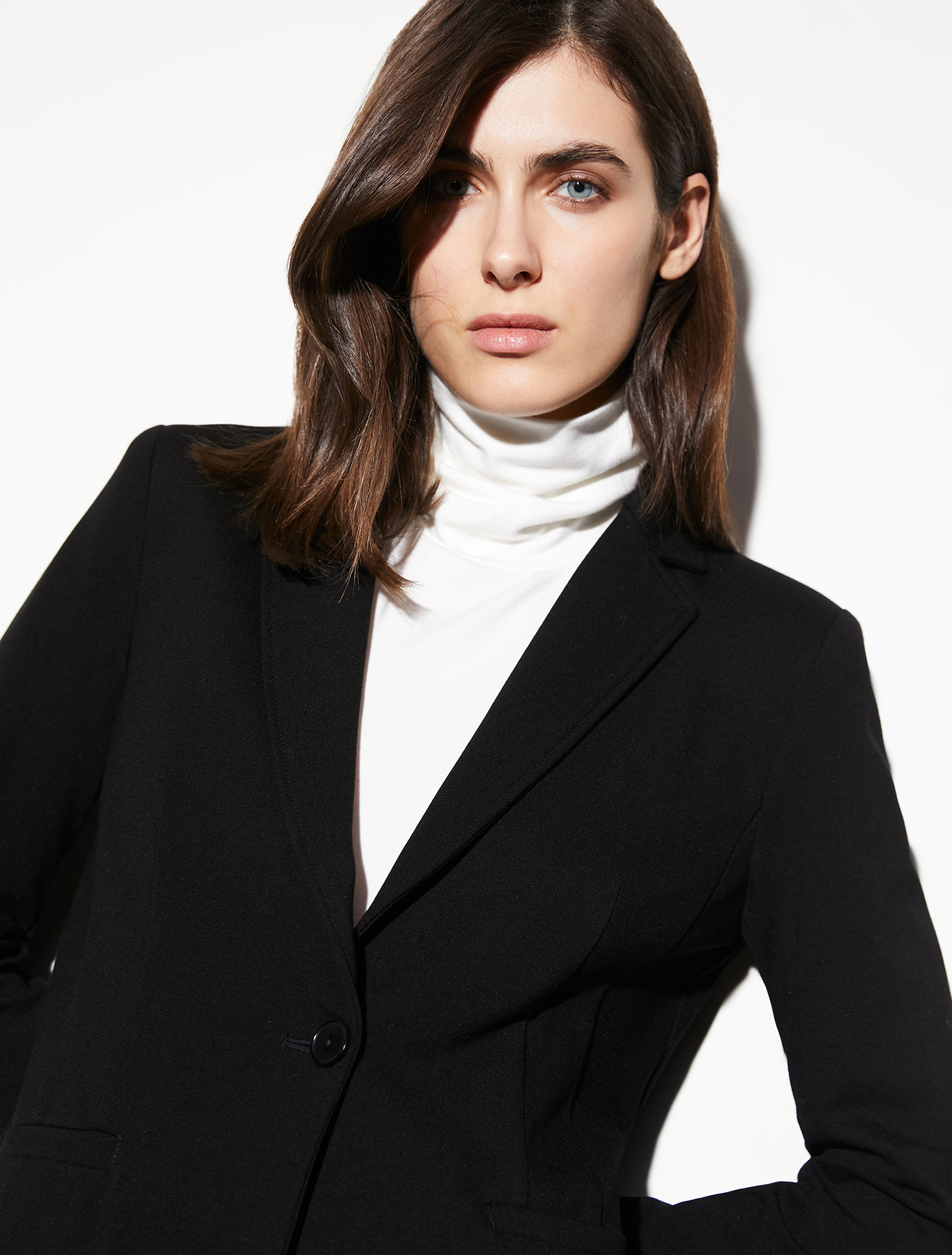 Slim jersey blazer, black | Pennyblack Slim jersey blazer - black - pennyblack