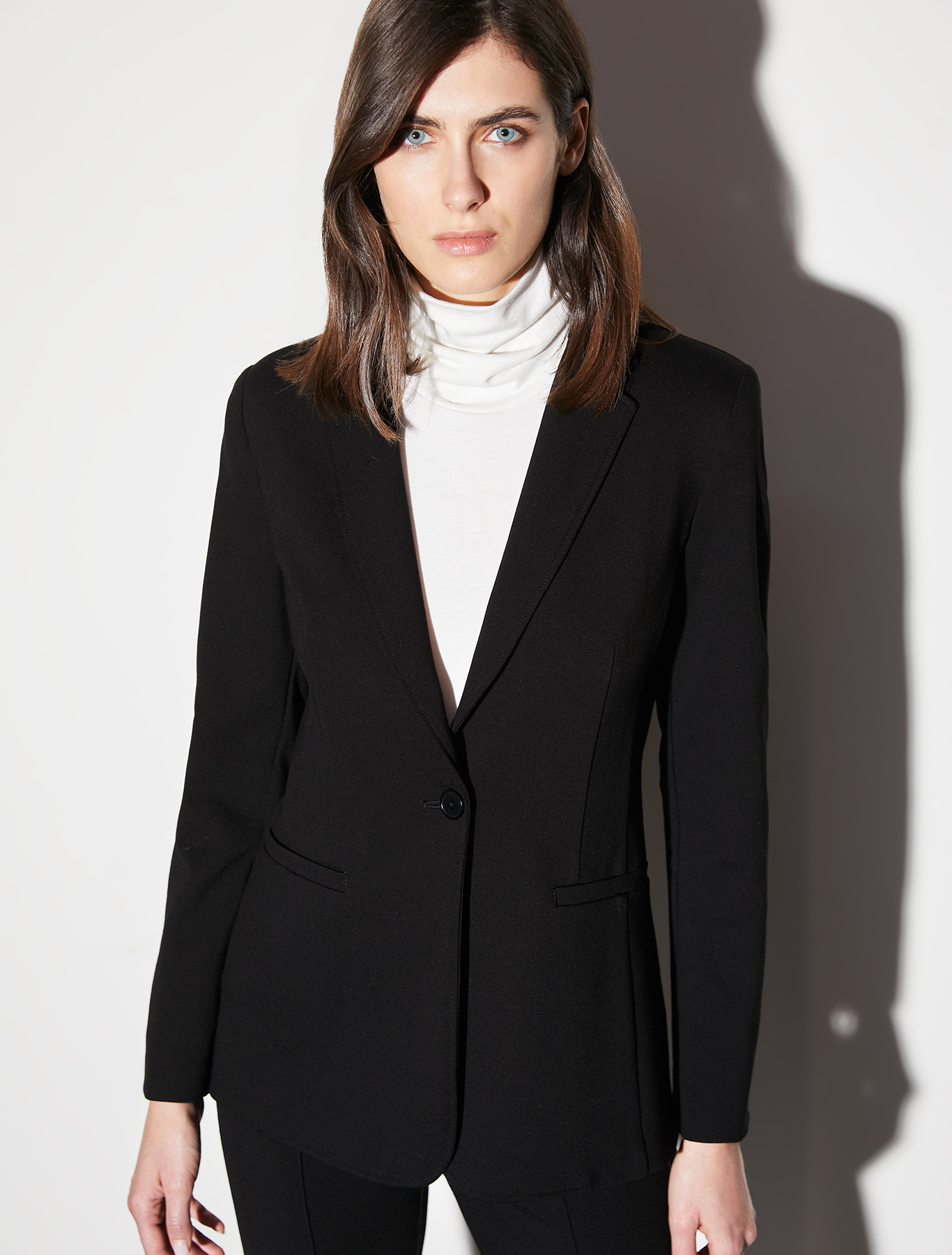 Slim jersey blazer, black | Pennyblack Slim jersey blazer - black - pennyblack