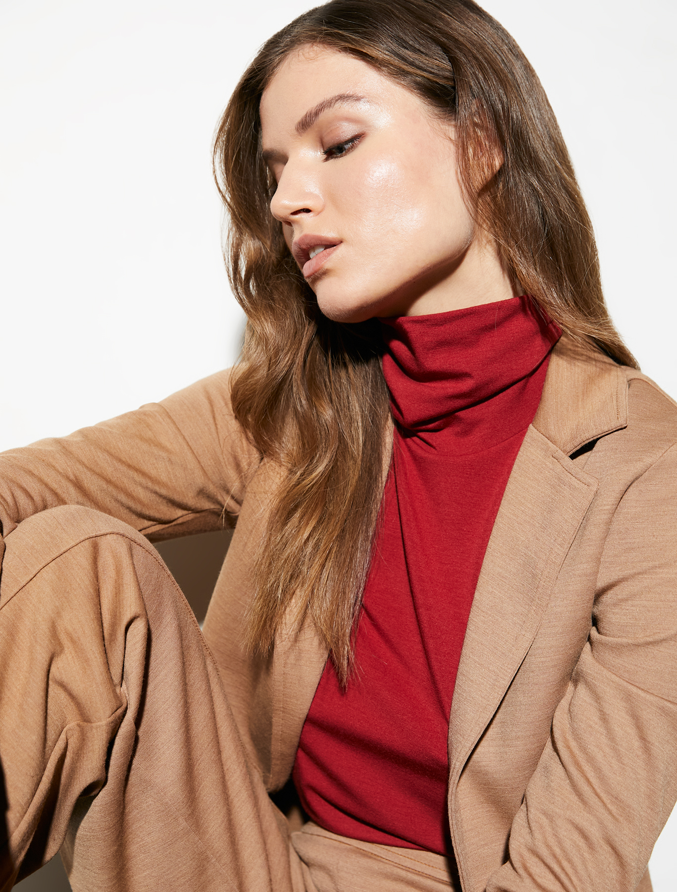 Warm jersey blazer, honey | Pennyblack Warm jersey blazer - honey - pennyblack