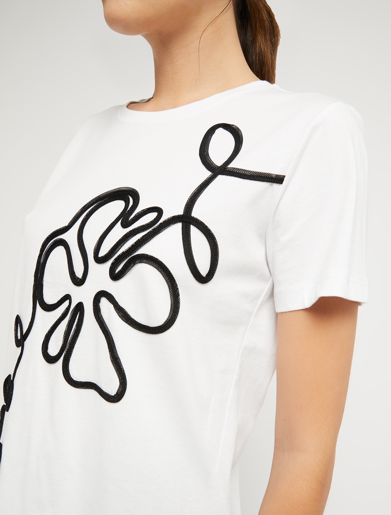 T-shirt with embroidered motif, white - Pennyblack T-shirt with embroidered motif - white - pennyblack