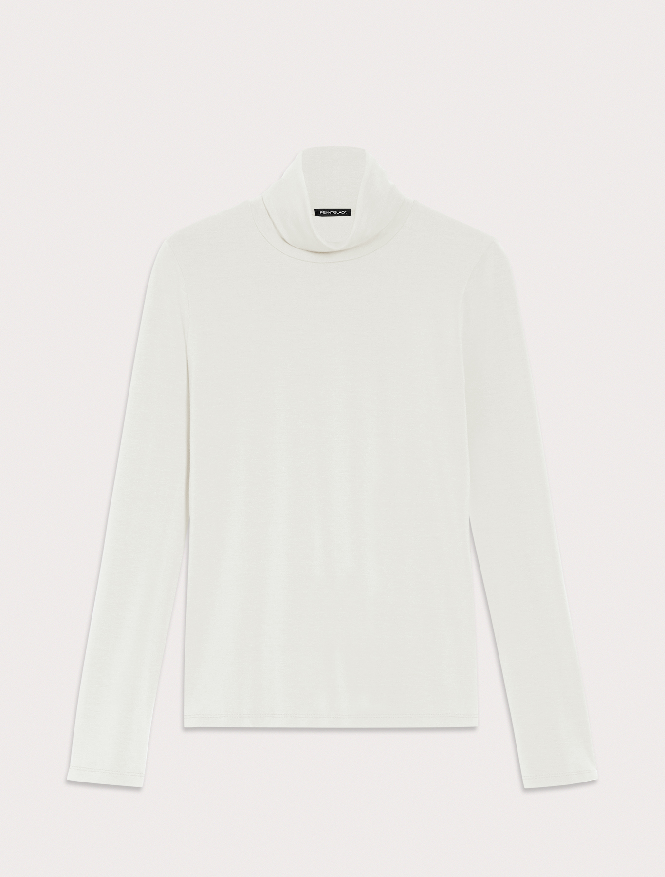 Stretch jersey turtleneck, ivory | Pennyblack Stretch jersey turtleneck - ivory - pennyblack