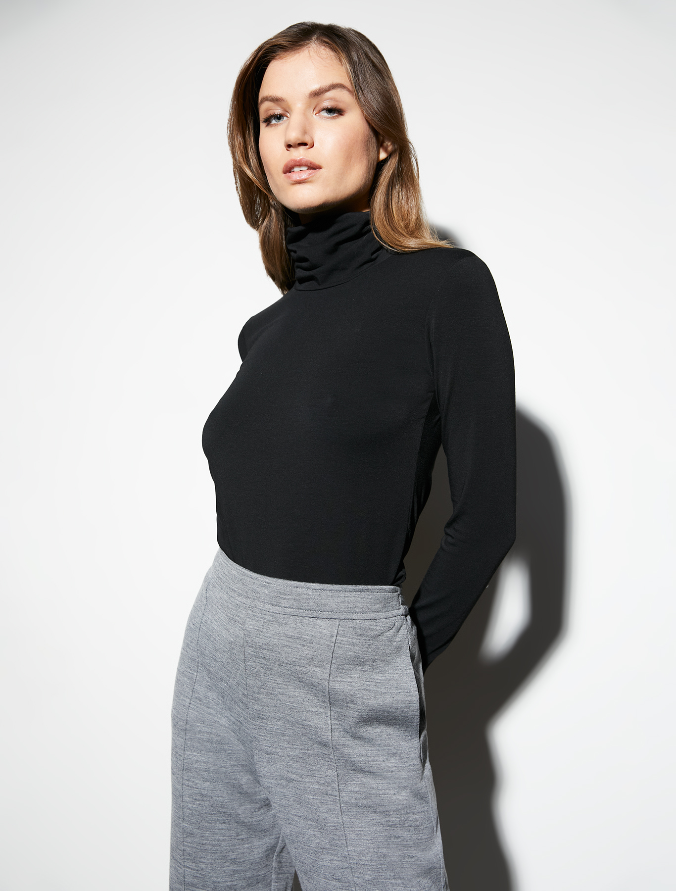 Stretch jersey turtleneck, black | Pennyblack Stretch jersey turtleneck - black - pennyblack