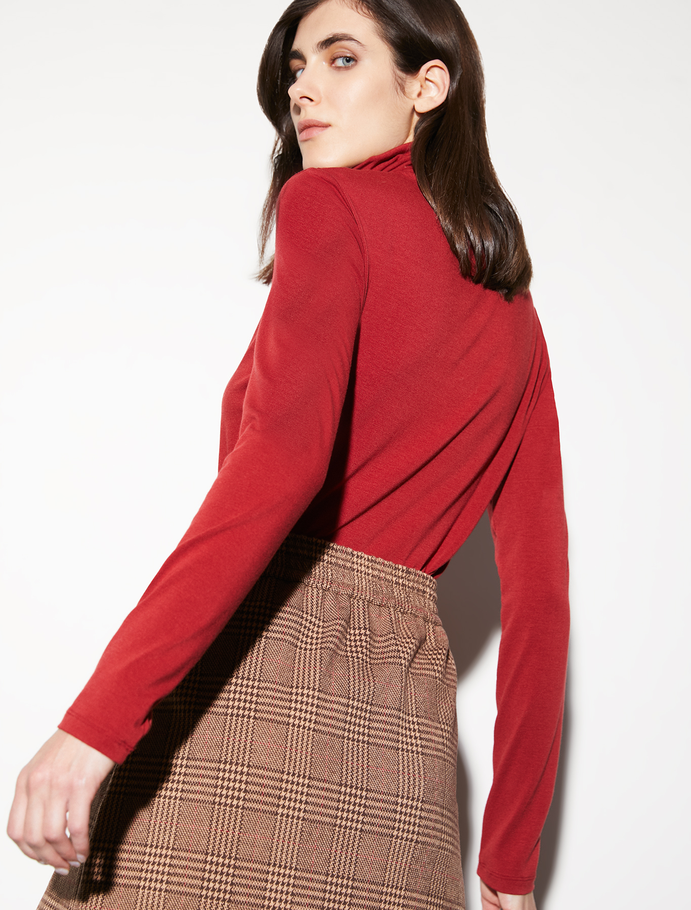 Dolcevita in jersey stretch, rosso | Pennyblack Dolcevita in jersey stretch - rosso - pennyblack