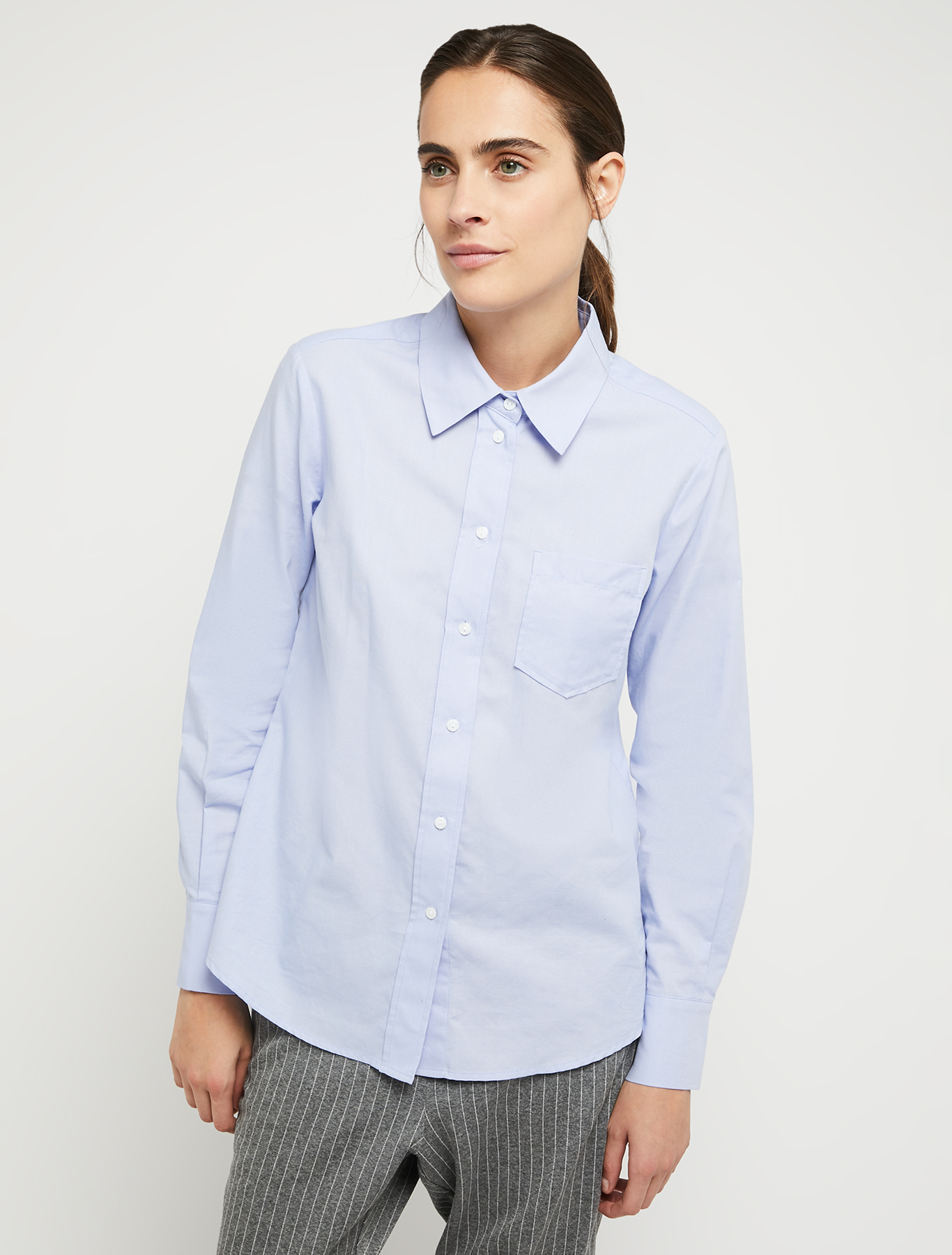 Oxford cotton shirt, light blue | Pennyblack Oxford cotton shirt - light blue - pennyblack