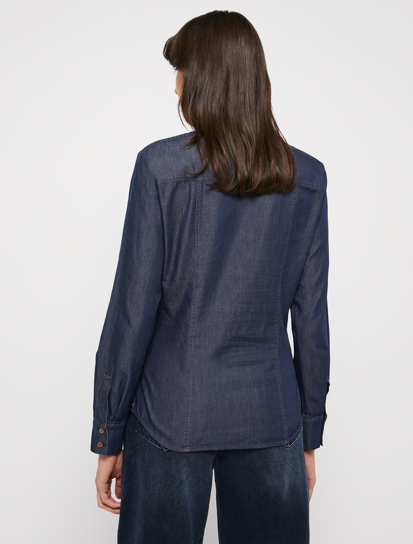 Lightweight denim shirt, midnight blue | Pennyblack Lightweight denim shirt - midnight blue - pennyblack