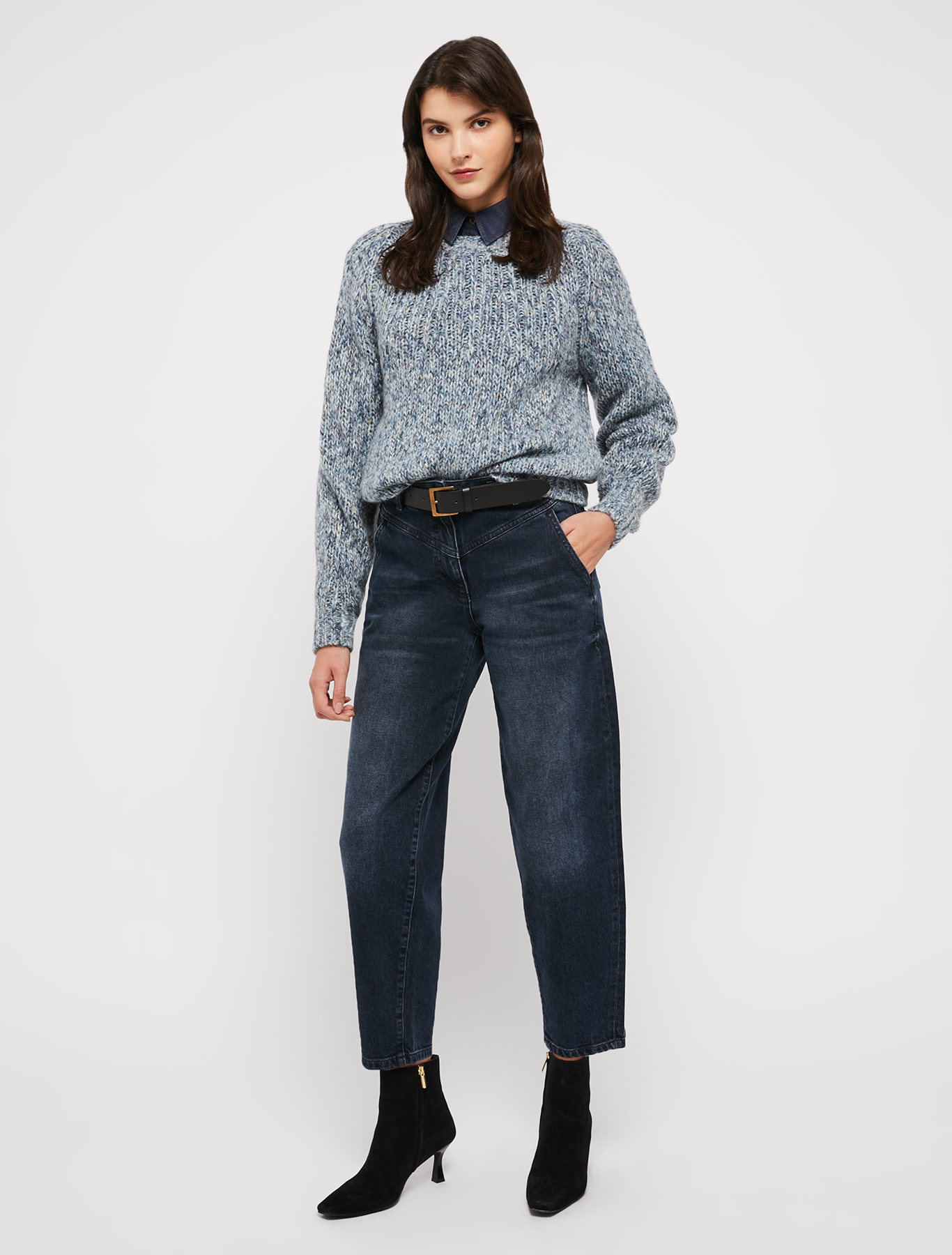 Lightweight denim shirt, midnight blue | Pennyblack Lightweight denim shirt - midnight blue - pennyblack