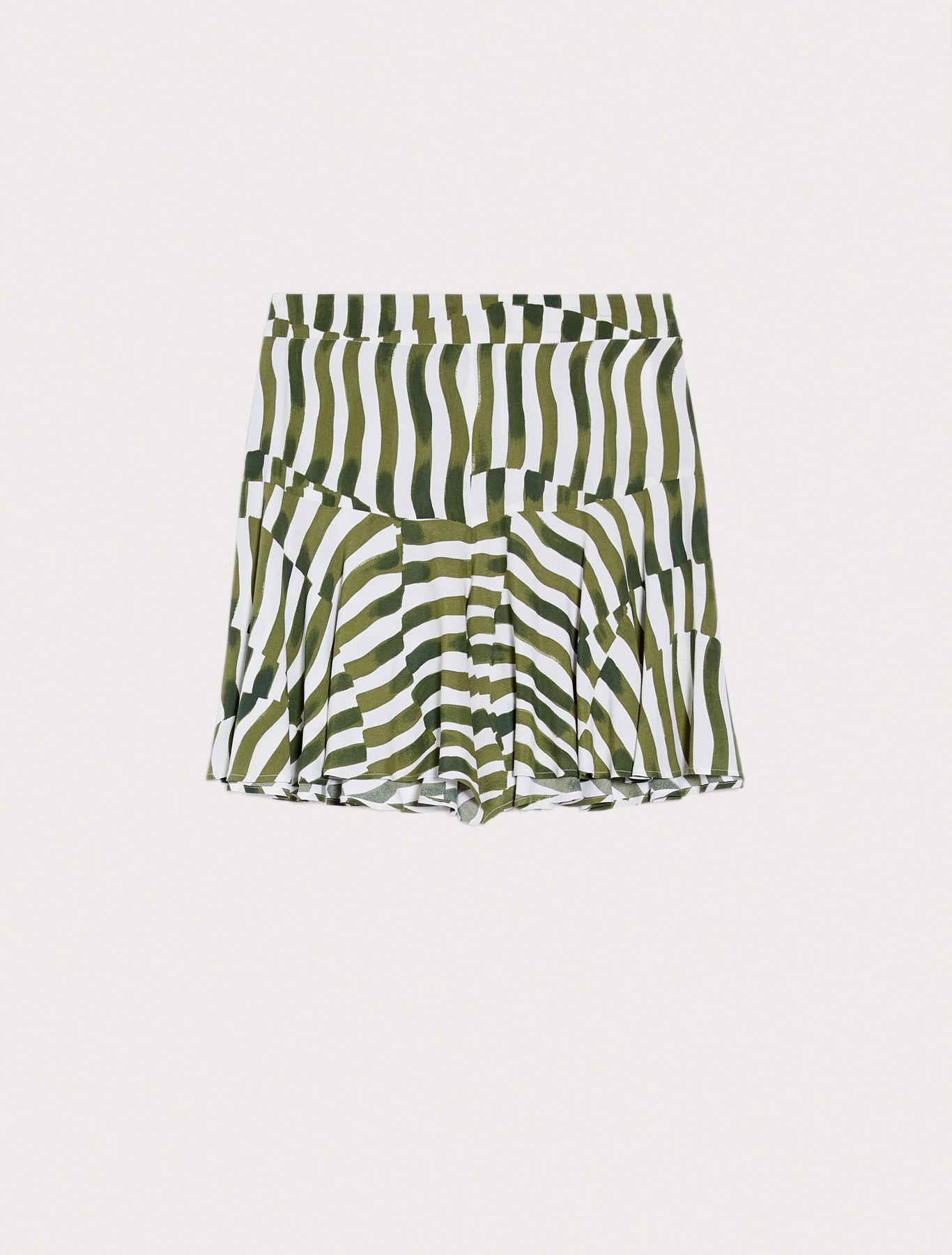 Crêpe skort, khaki pattern | Pennyblack Crêpe skort - khaki pattern - pennyblack