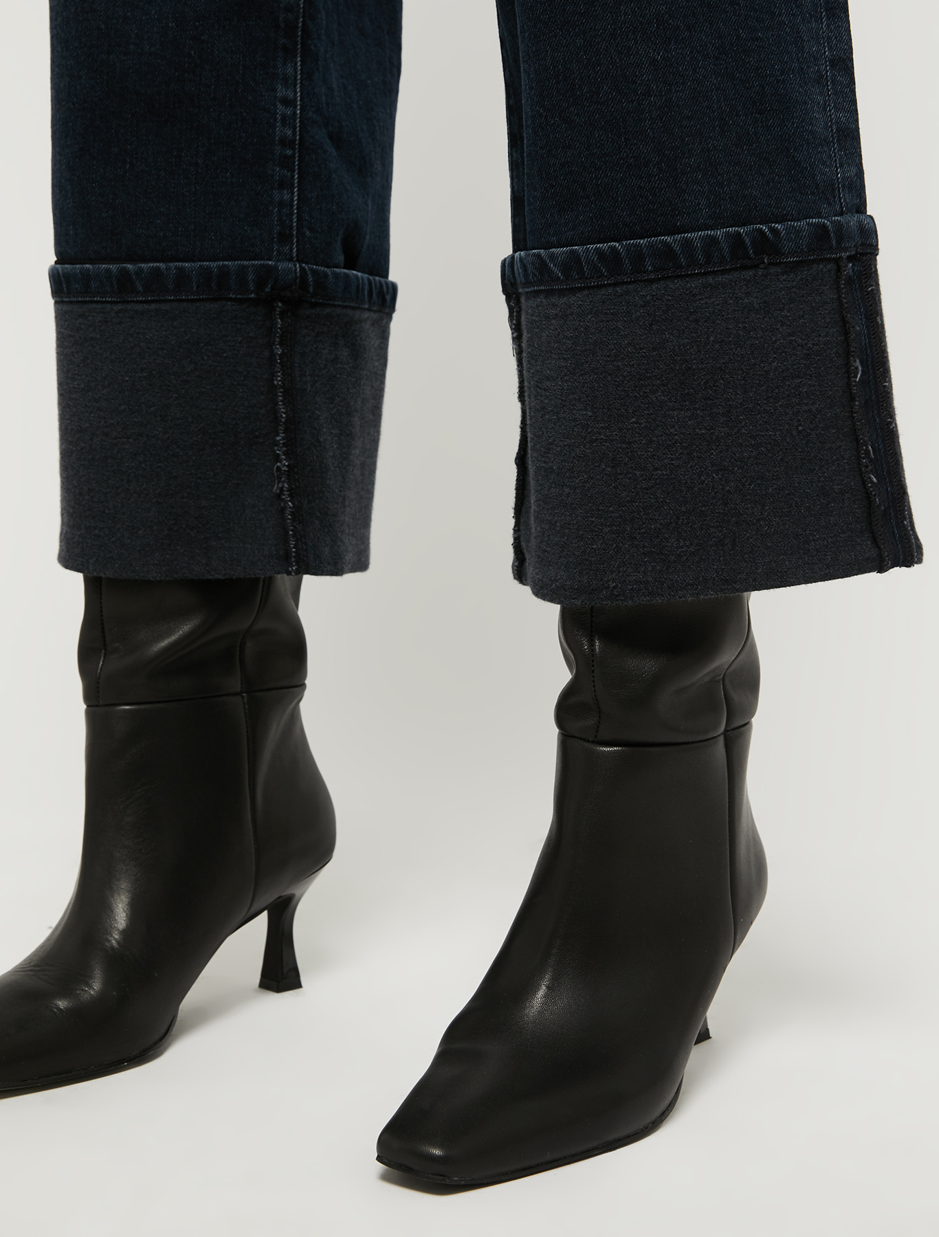Jeans with oversized turn-ups, midnight blue | Pennyblack Jeans with oversized turn-ups - midnight blue - pennyblack