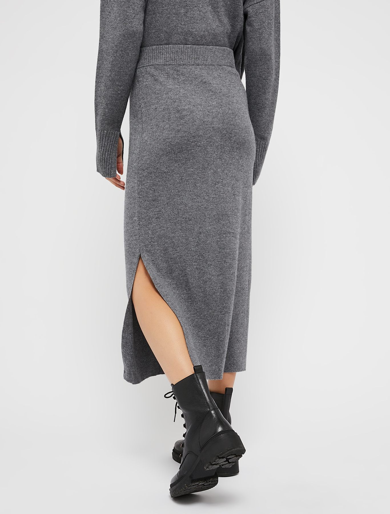 Knit midi skirt, anthracite | Pennyblack Knit midi skirt - anthracite - pennyblack
