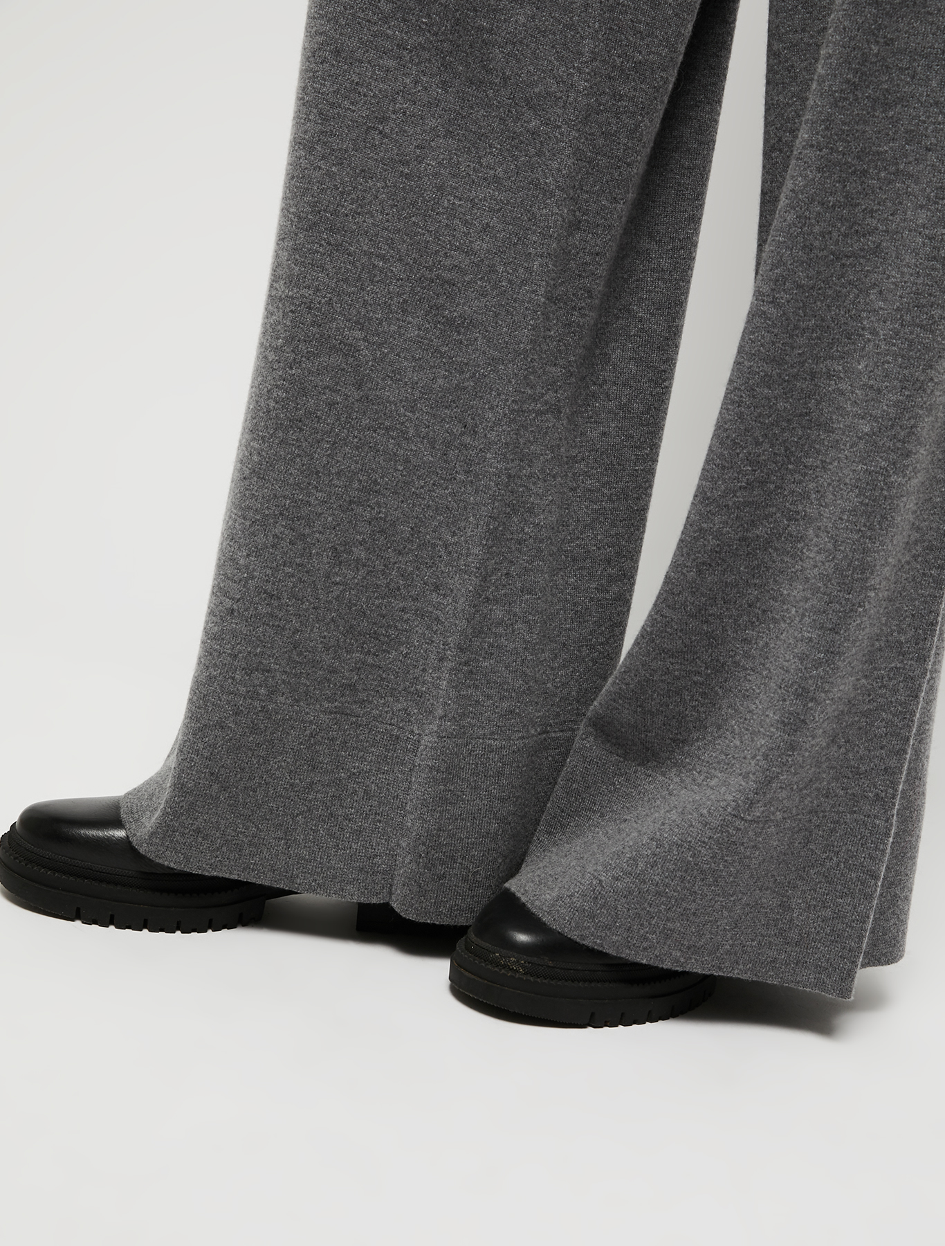 Knit wide-leg trousers, anthracite | Pennyblack Knit wide-leg trousers - anthracite - pennyblack