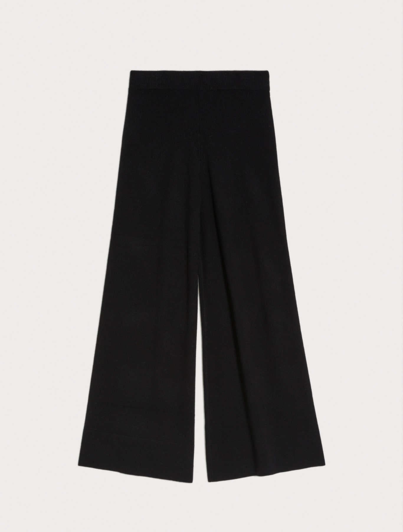 Knit wide-leg trousers, black | Pennyblack Knit wide-leg trousers - black - pennyblack