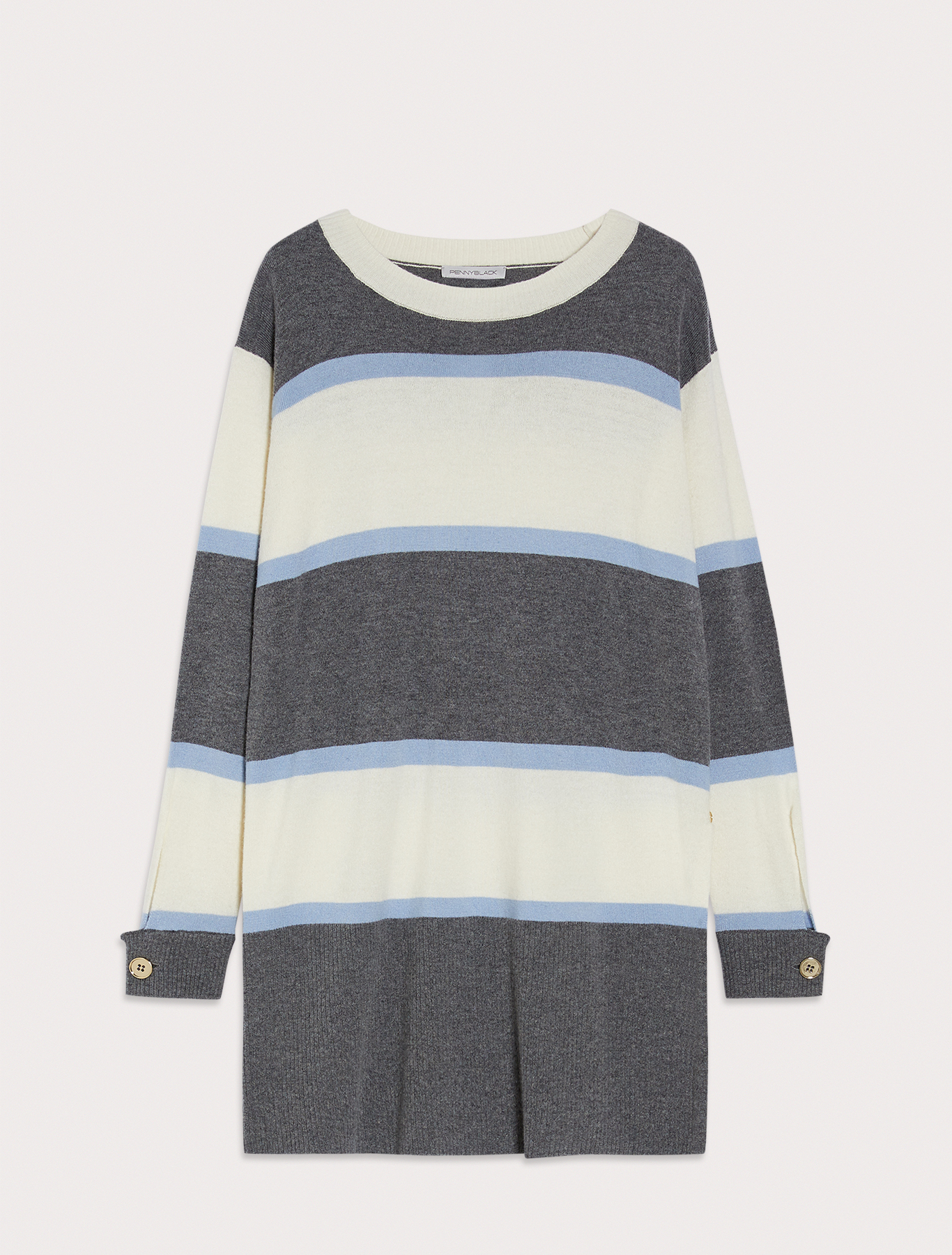 Knit tunic with cuffs, light grey | Pennyblack Knit tunic with cuffs - light grey - pennyblack