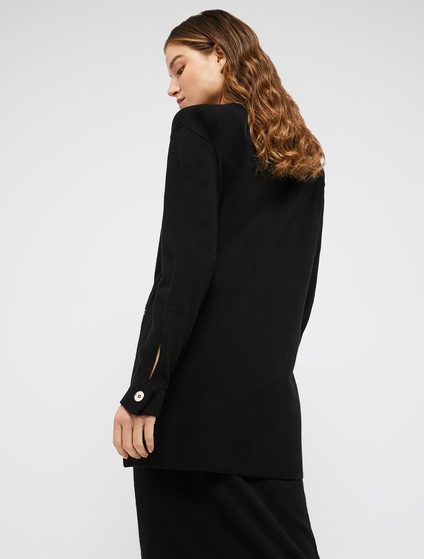 Knit tunic with cuffs, black | Pennyblack Knit tunic with cuffs - black - pennyblack