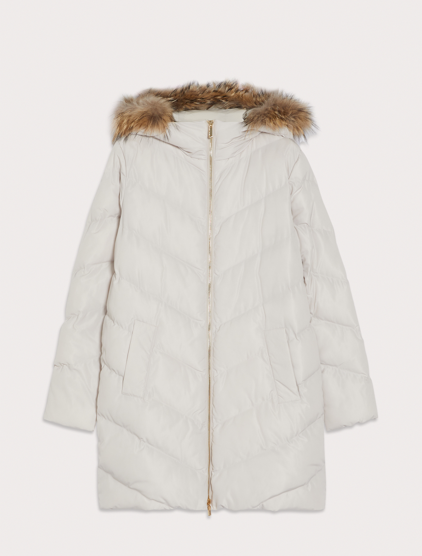 Coat with chevron stitching, ivory | Pennyblack Coat with chevron stitching - ivory - pennyblack