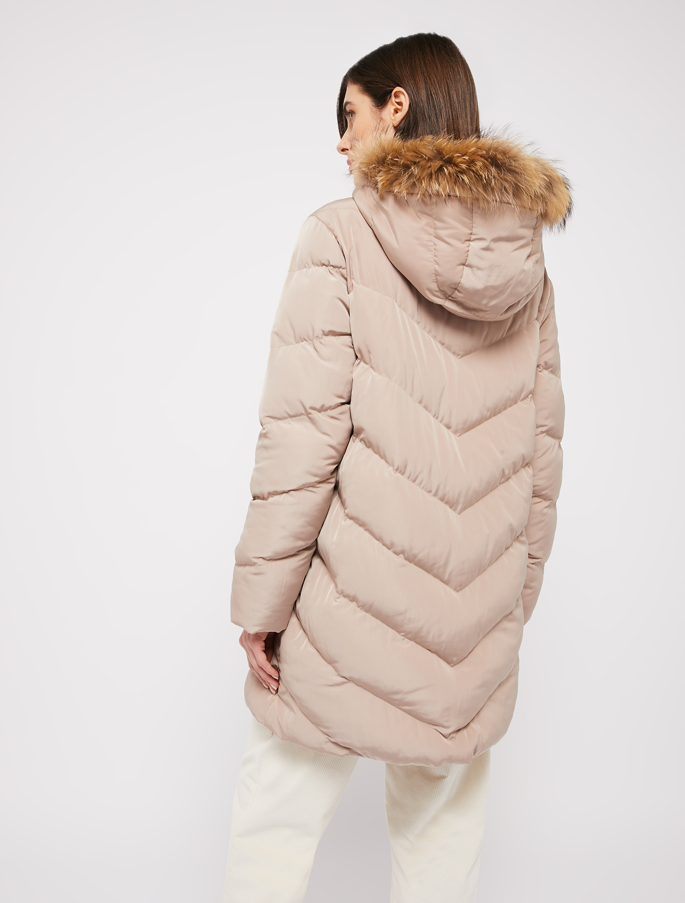 Coat with chevron stitching, beige | Pennyblack Coat with chevron stitching - beige - pennyblack