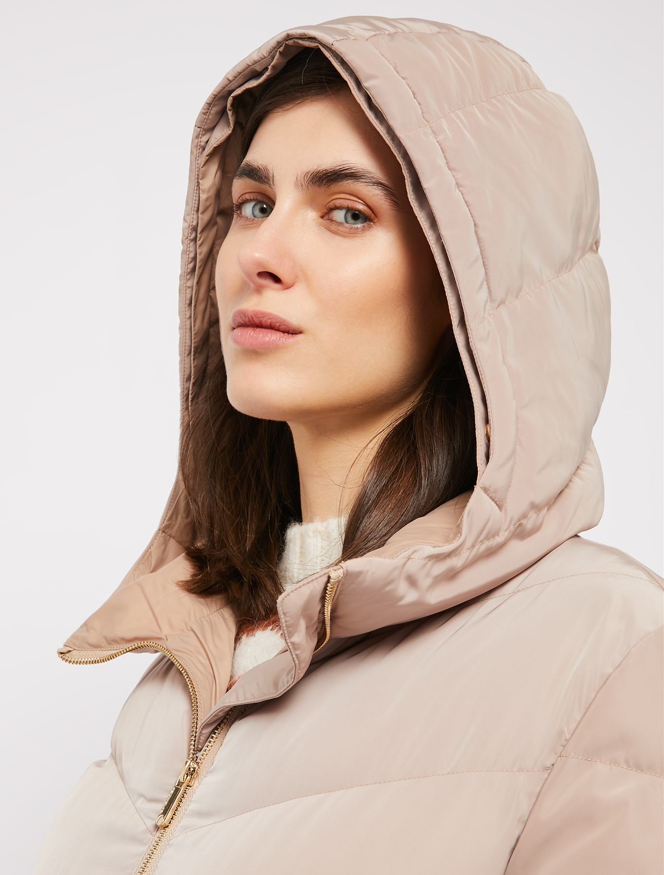 Coat with chevron stitching, beige | Pennyblack Coat with chevron stitching - beige - pennyblack