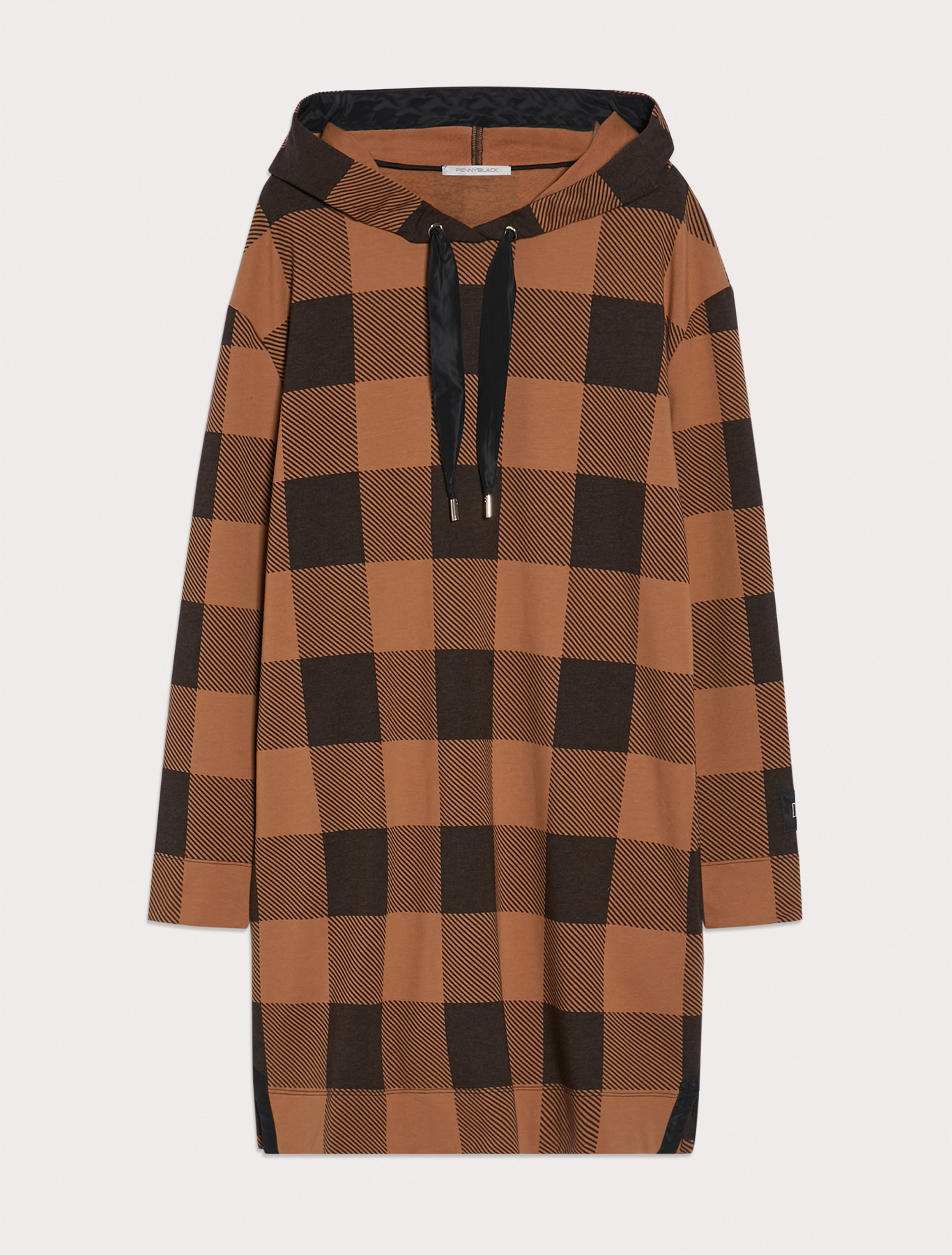 Hooded fleece dress, brown | Pennyblack Hooded fleece dress - brown - pennyblack
