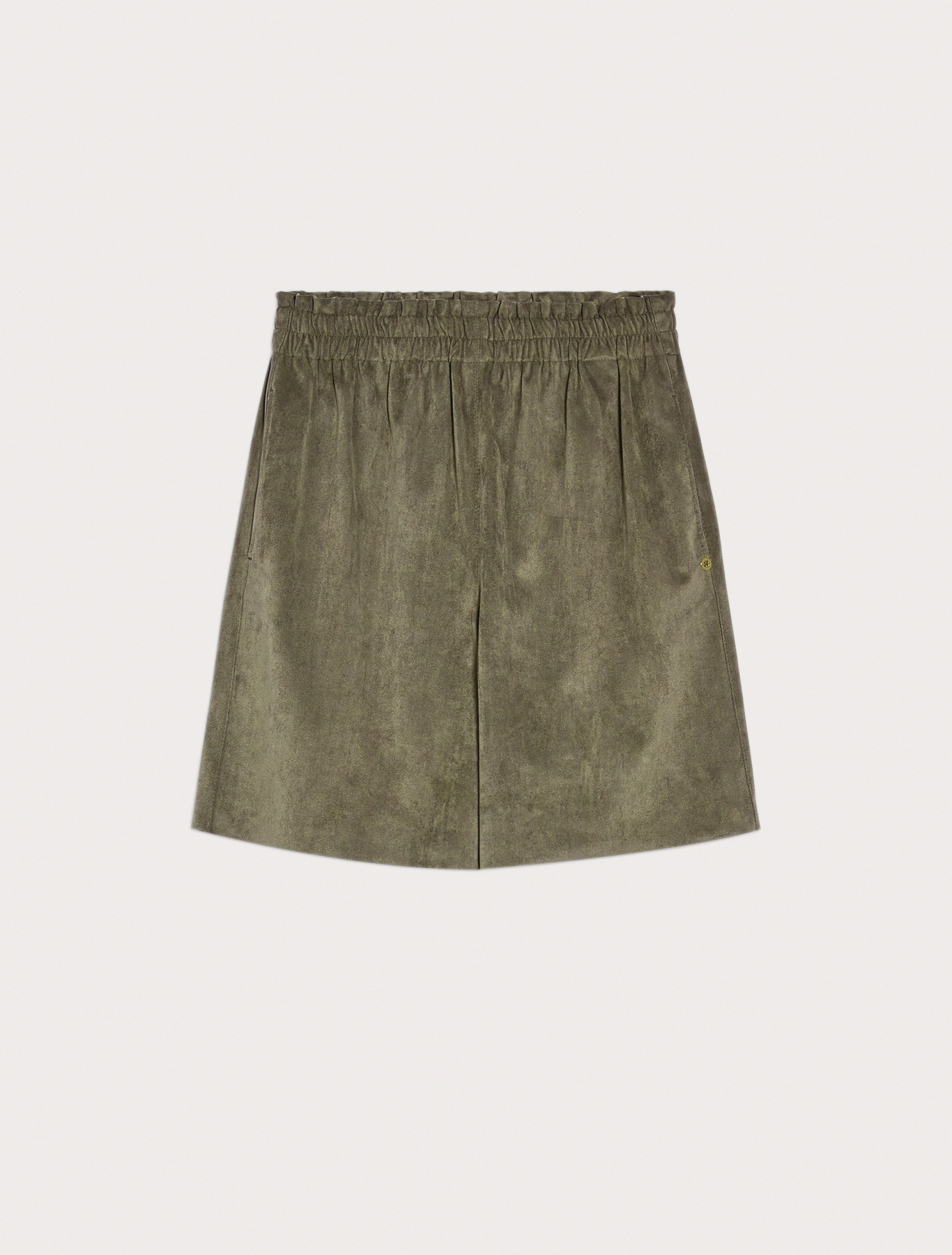 Shorts in suede jersey, khaki green - Pennyblack Shorts in suede jersey - khaki green - pennyblack