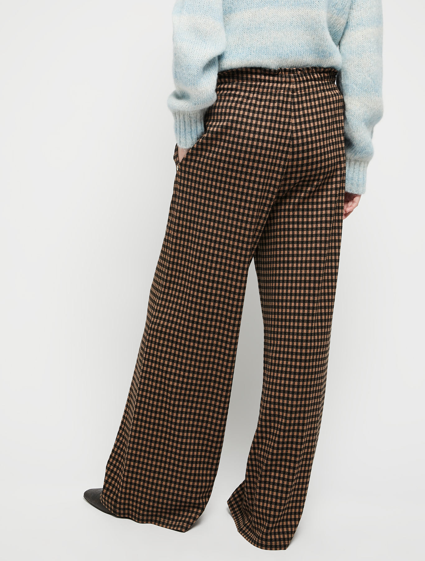 Wide-leg trousers in jersey, camel pattern | Pennyblack Wide-leg trousers in jersey - camel pattern - pennyblack