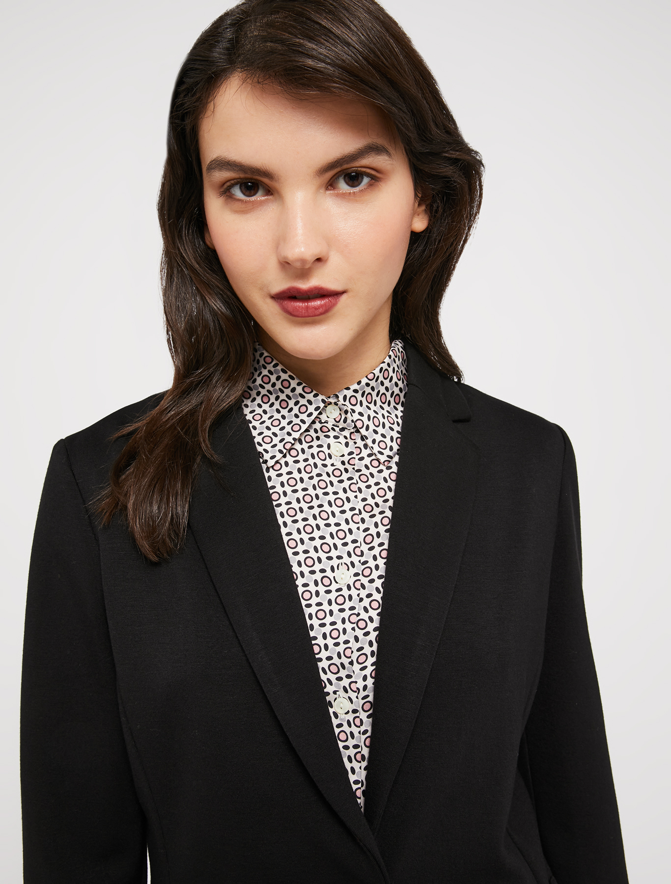 Slim double jersey blazer, black | Pennyblack Slim double jersey blazer - black - pennyblack