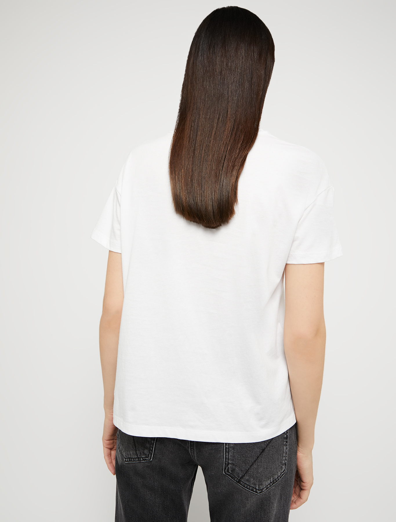 Embroidered cotton T-shirt, ivory | Pennyblack Embroidered cotton T-shirt - ivory - pennyblack