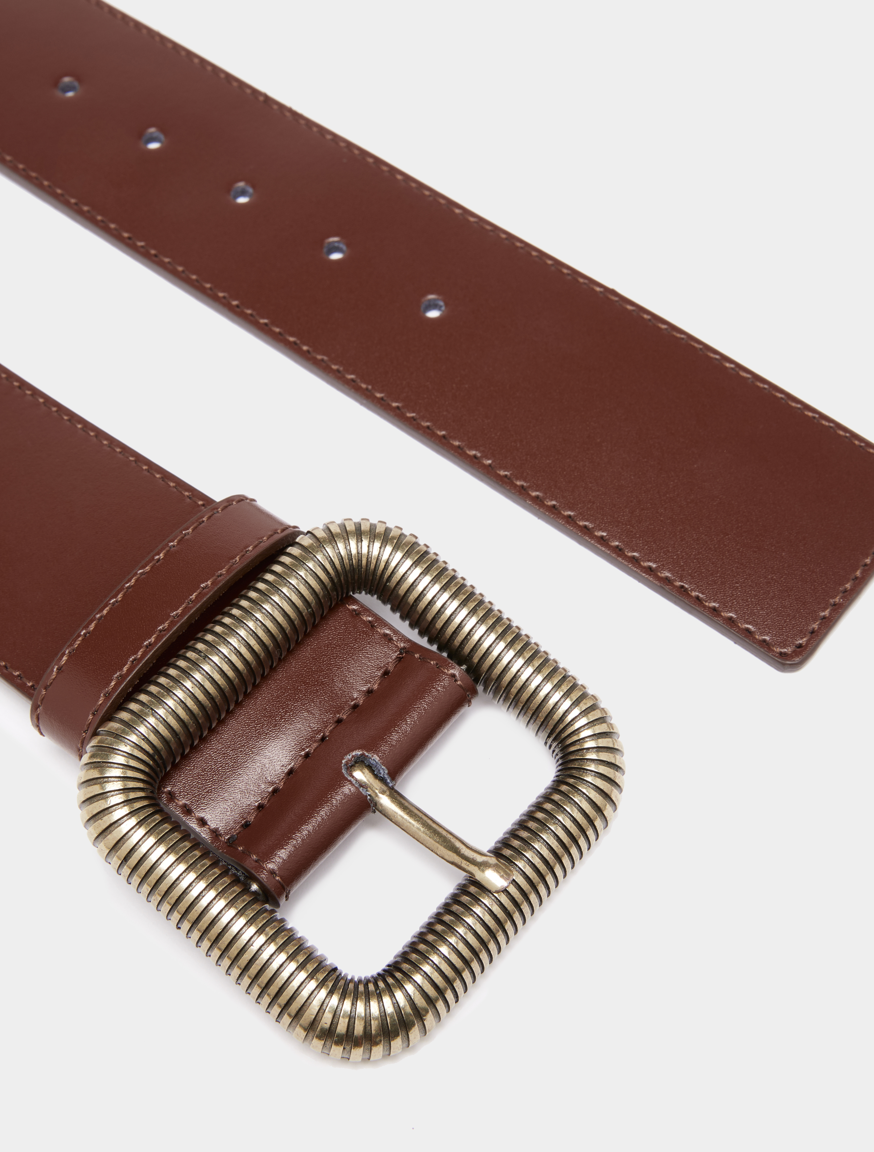 Belt with 3D buckle, tan | Pennyblack Belt with 3D buckle - tan - pennyblack